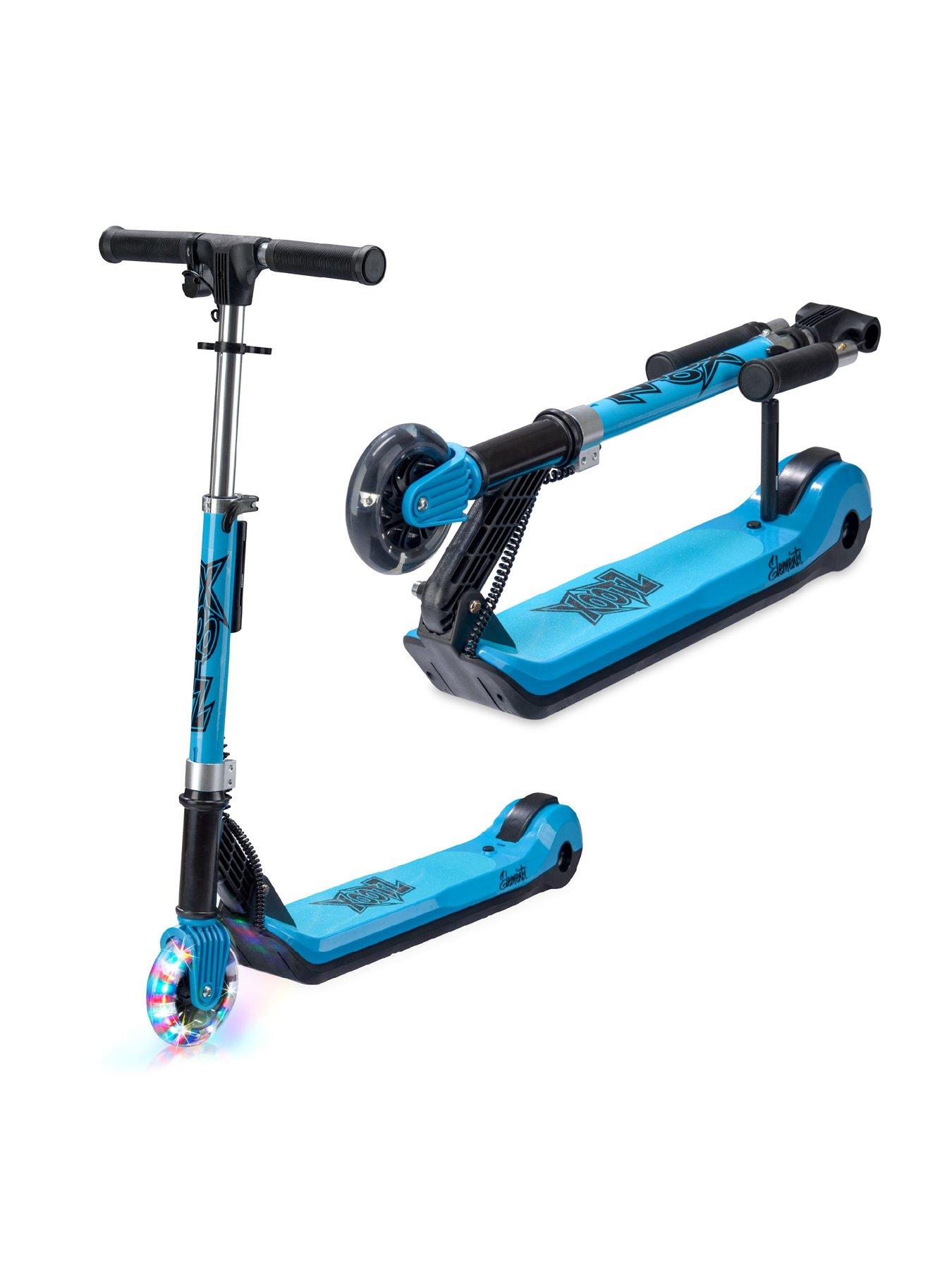 Image 2 of 7 of XOOTZ Elements Electric Folding Kids Scooter - Blue