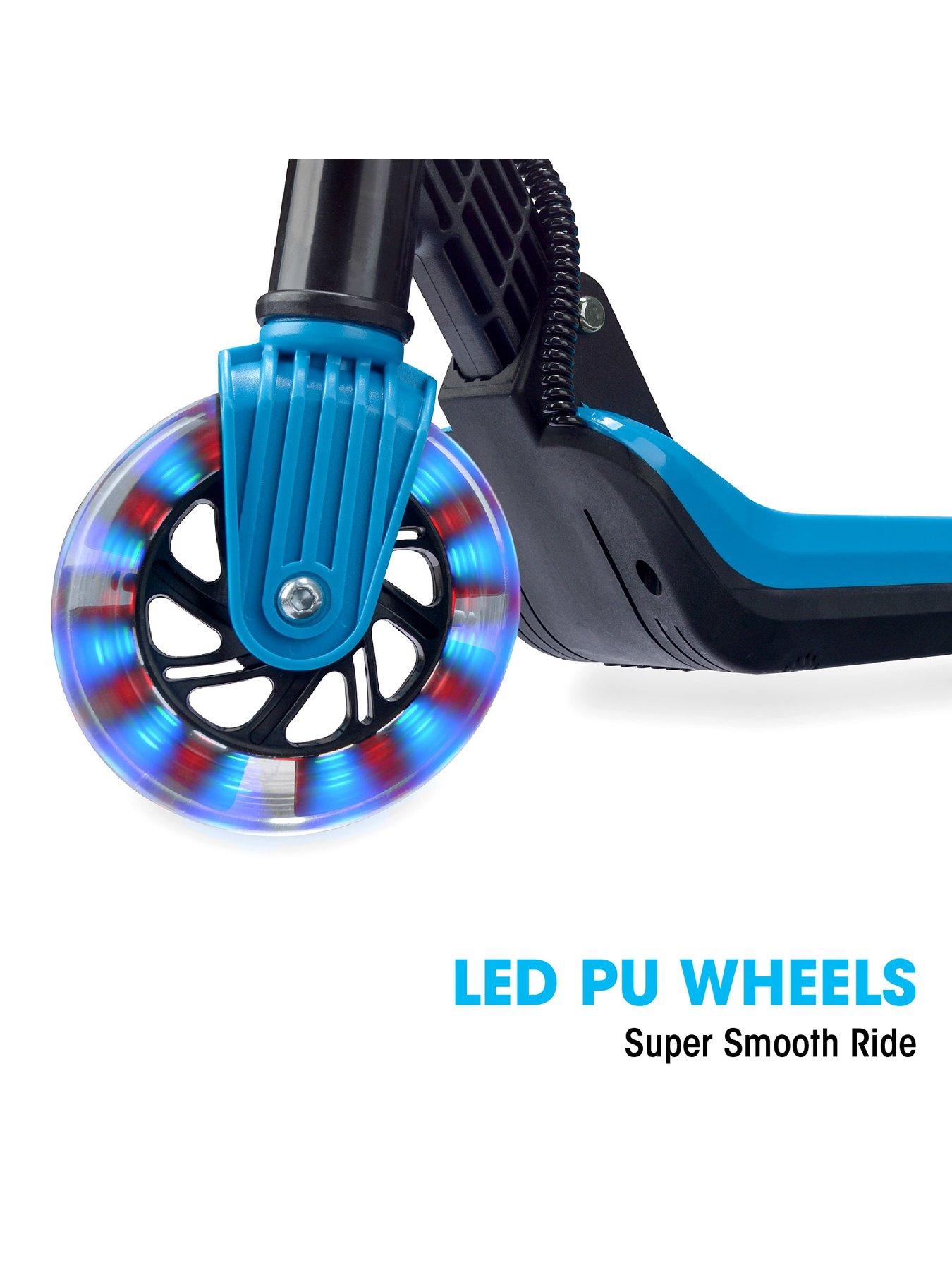Image 5 of 7 of XOOTZ Elements Electric Folding Kids Scooter - Blue