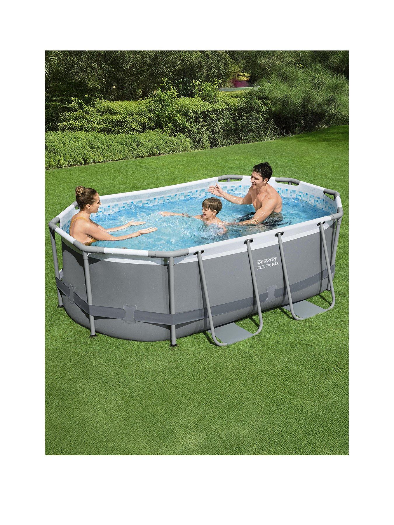 Image of Bestway Steel Pro MAX 10ft x 6ft 7in x 33in Oval Pool Set