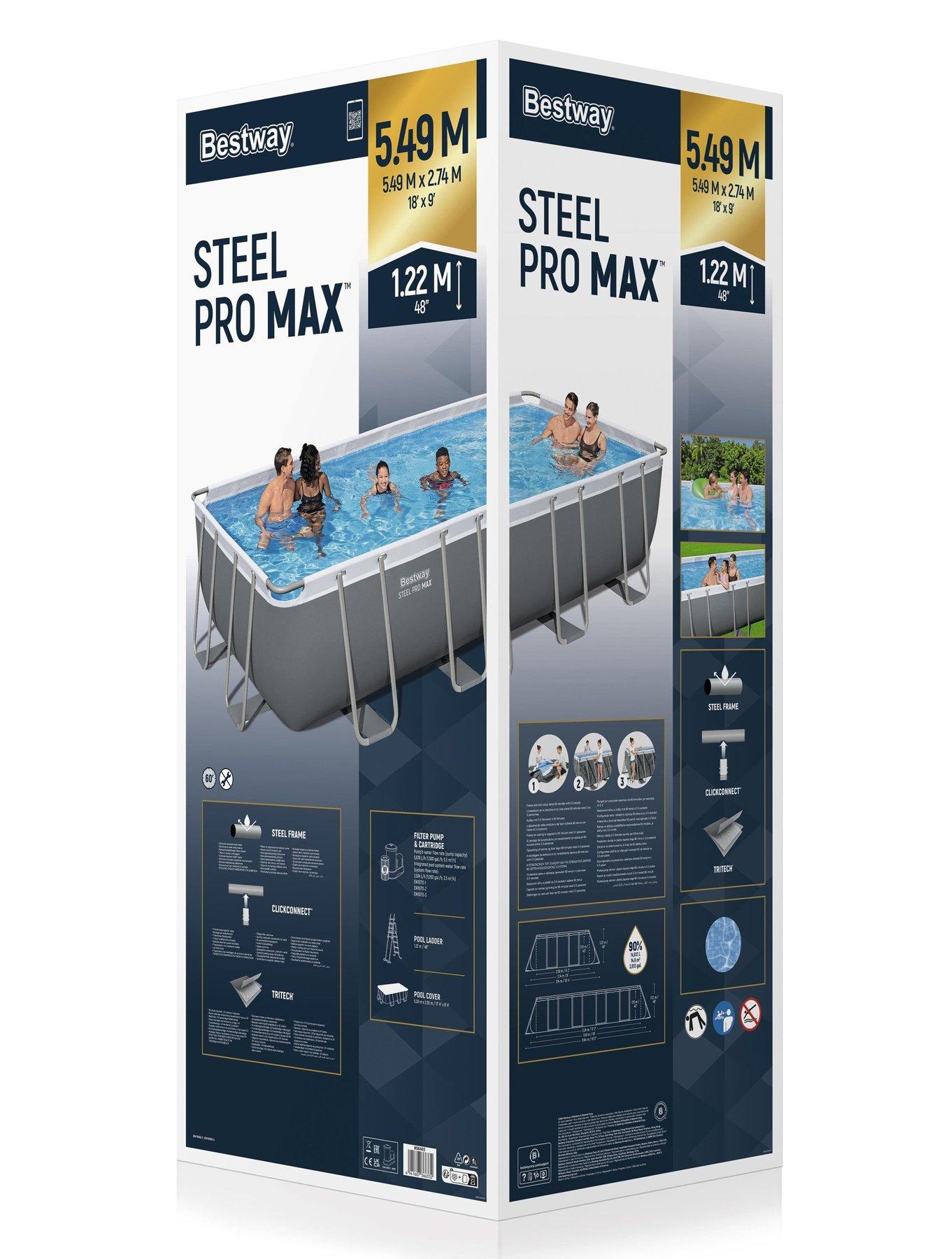 Image 6 of 7 of Bestway Steel Pro MAX 18' x 9' x 48" Pool Set