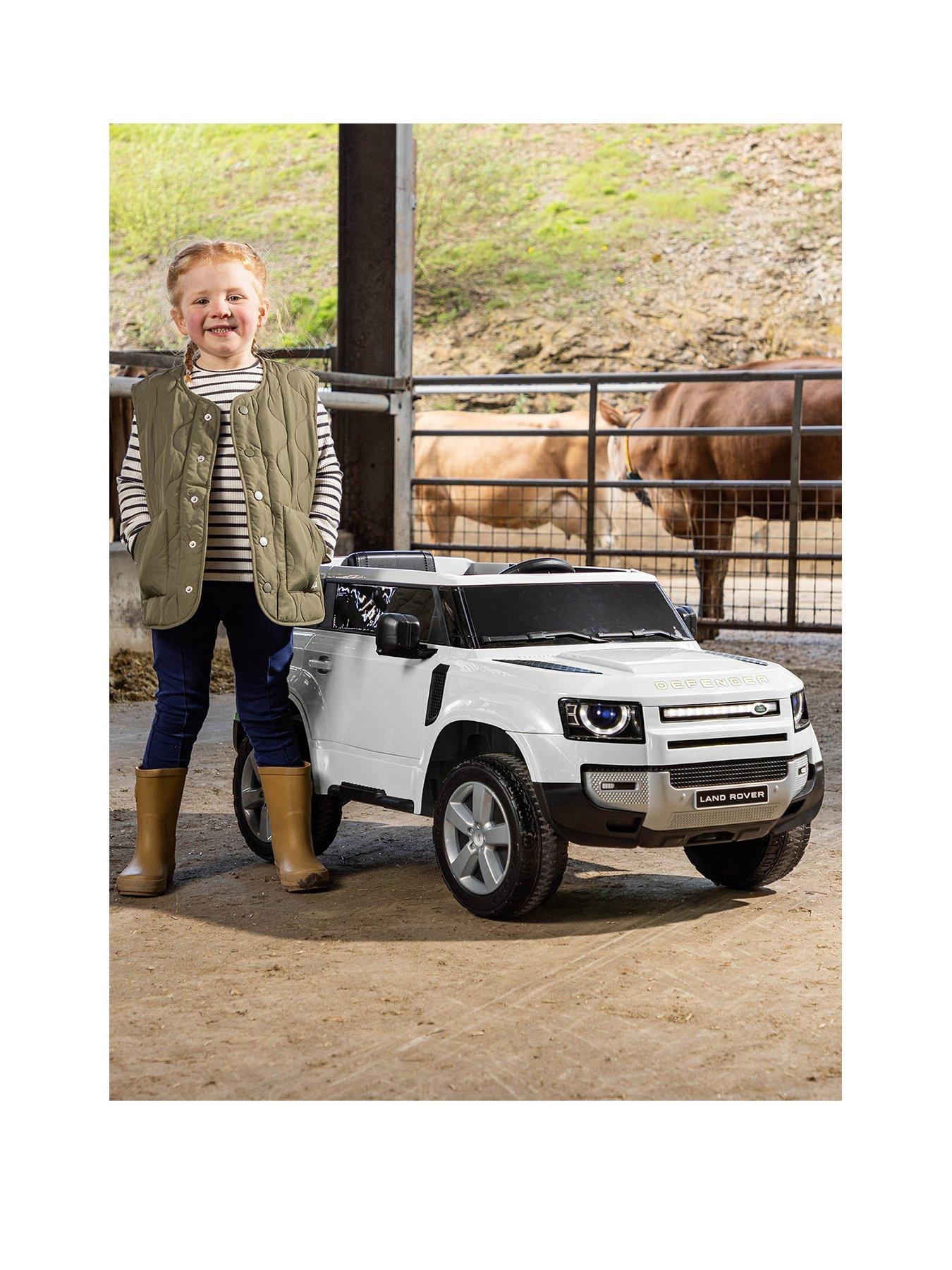 XOOTZ Land Rover Defender Electric Ride-On Car - White