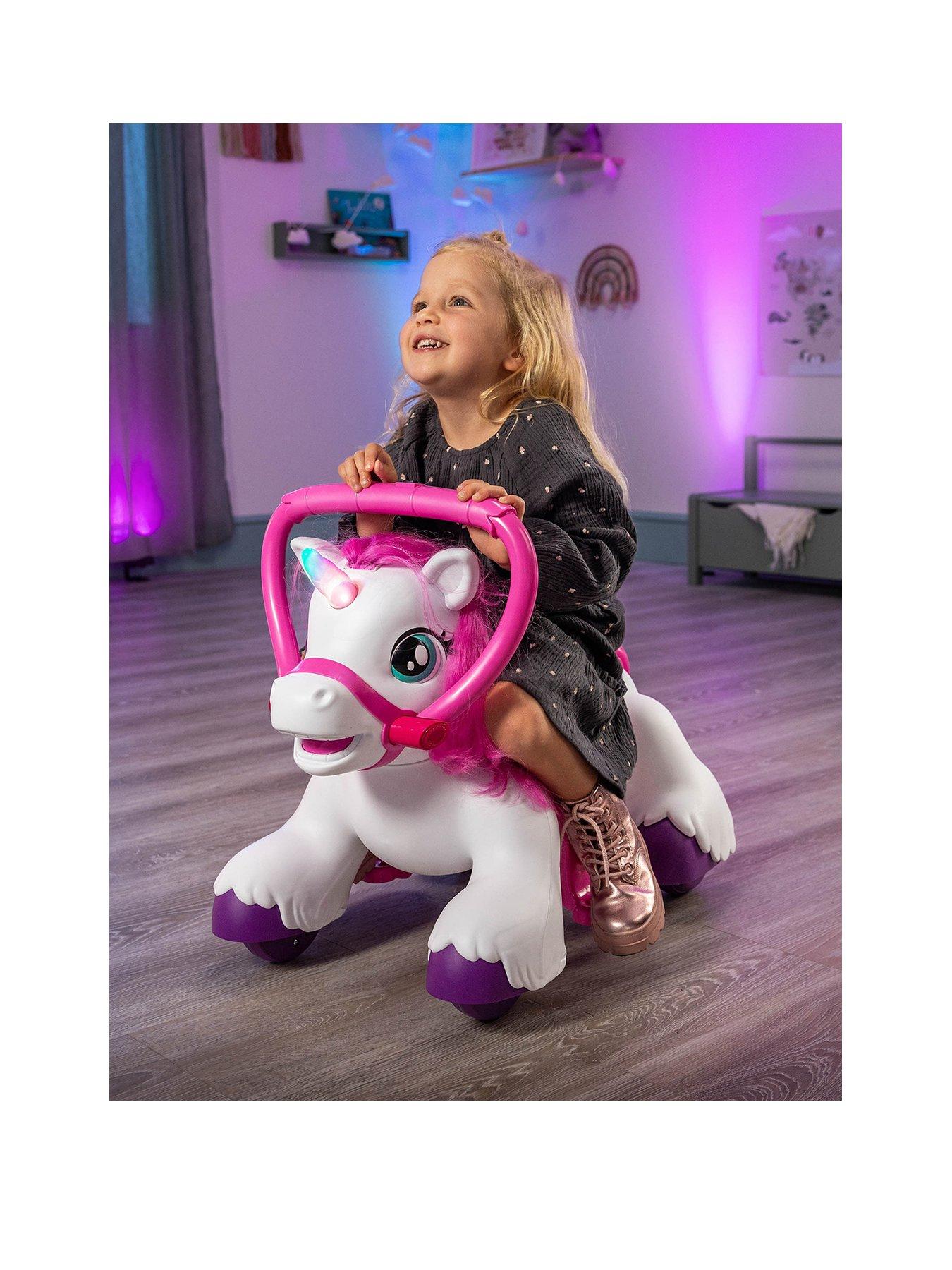 XOOTZ Magical Unicorn Electric Ride-On - White