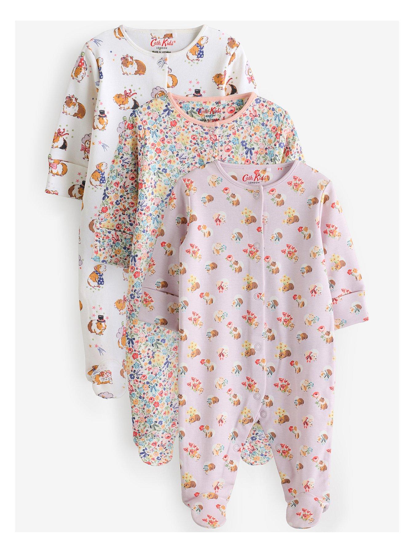 cath-kidston-cath-kidston-lilac-purple-floral-baby-100-cotton-sleepsuit