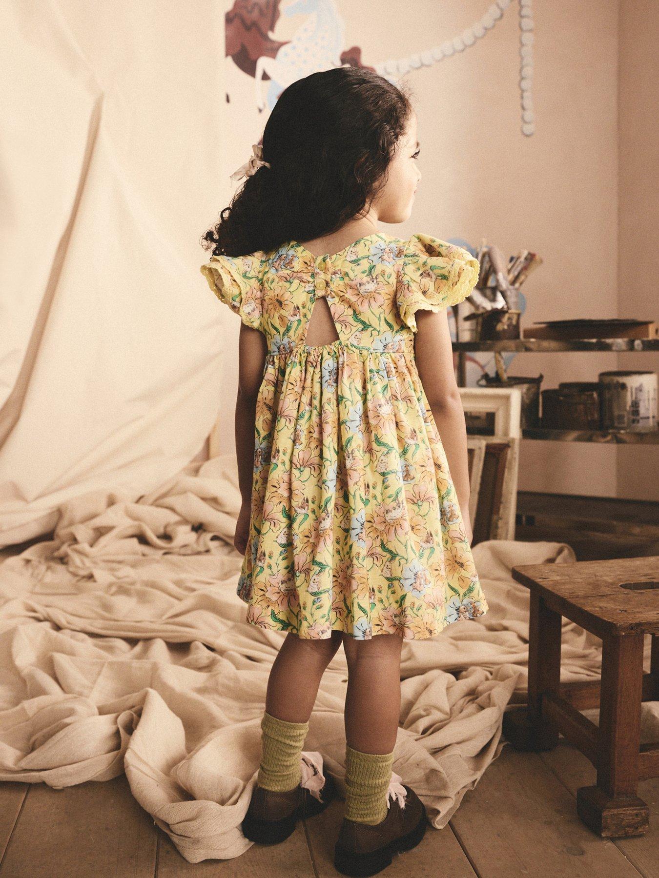 Image 5 of 6 of Cath Kidston Cath Kidston Yellow Bunny Print Dress