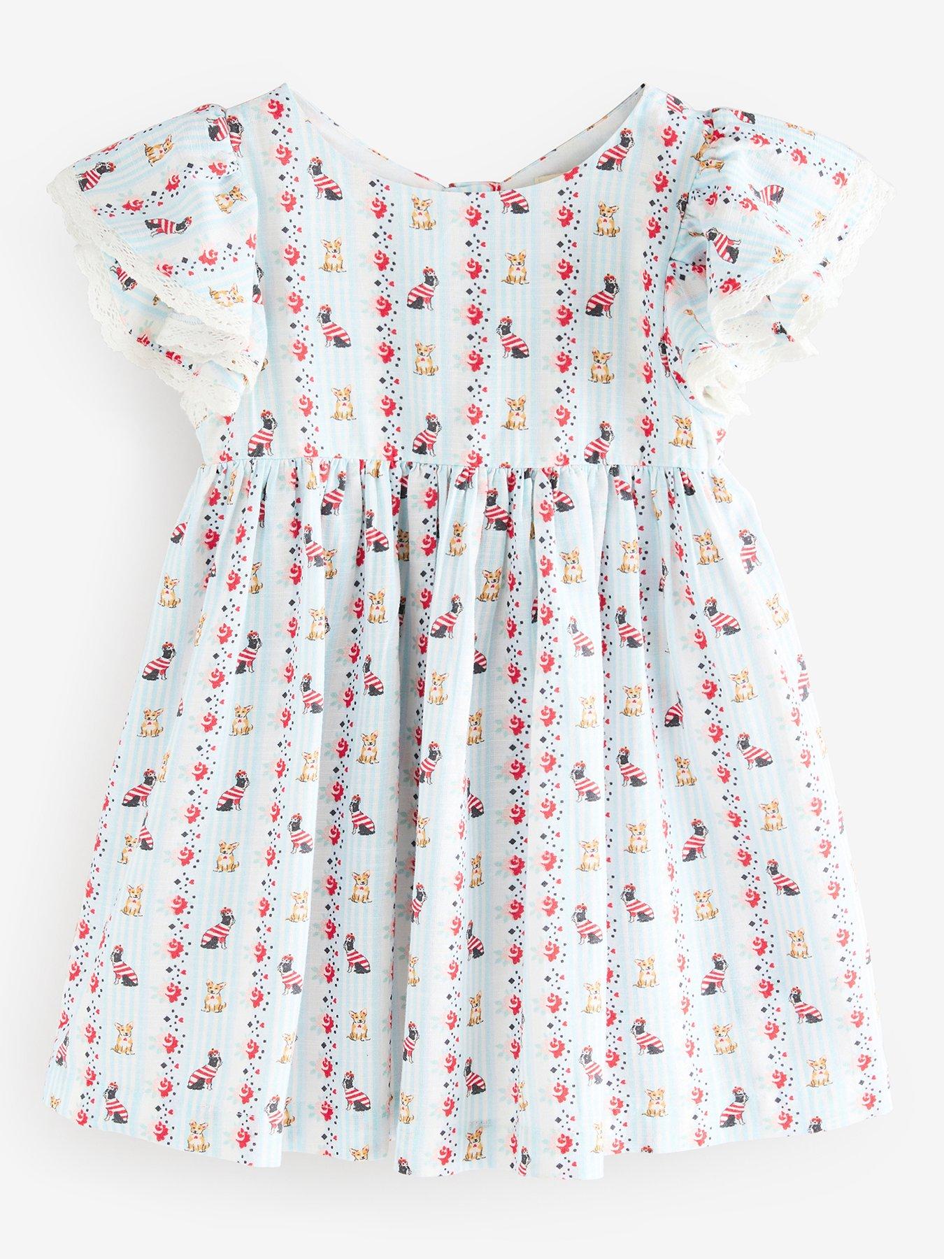 Image 1 of 4 of Cath Kidston Cath Kidston Corgi Print Dress