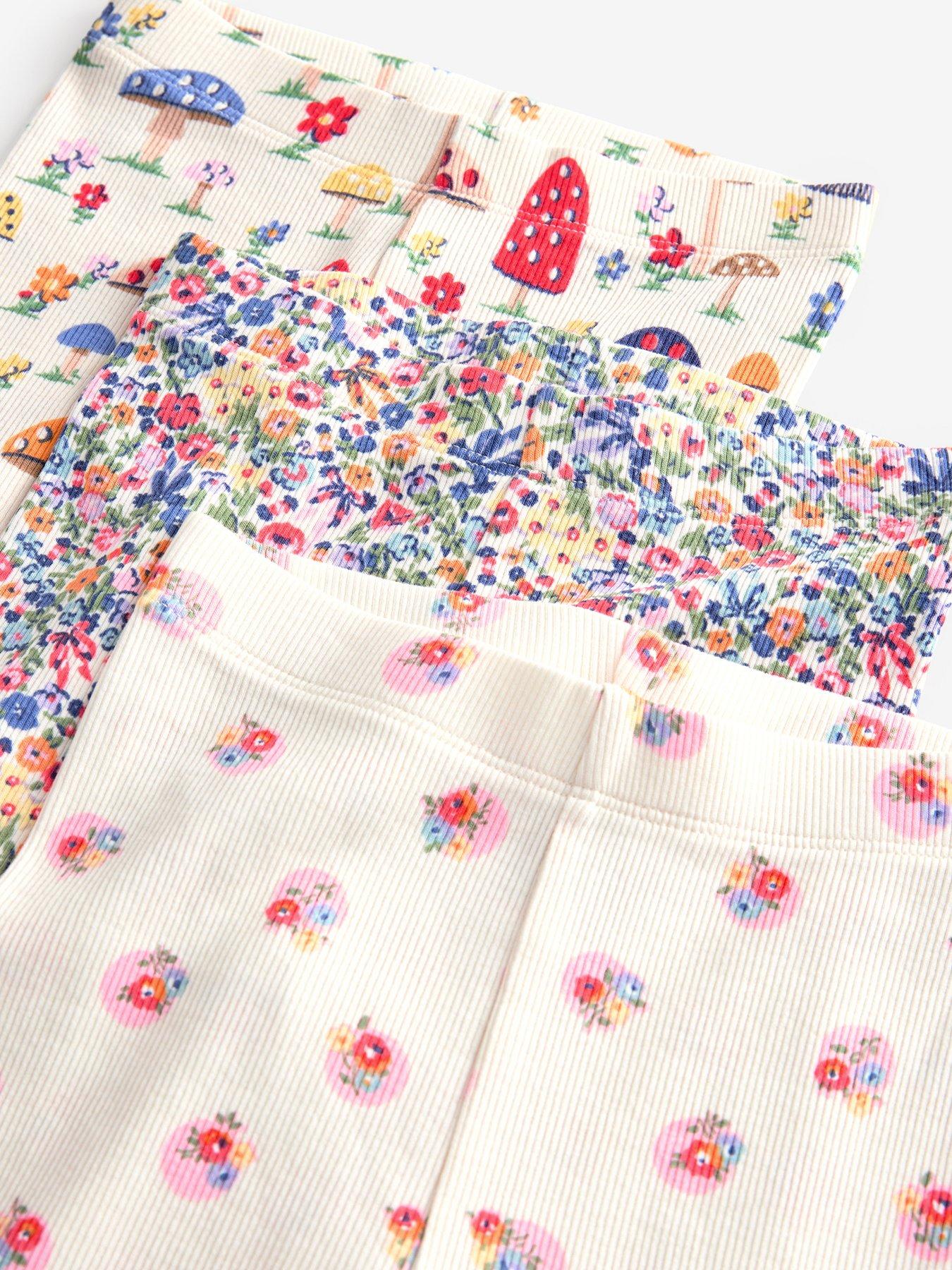 Image 3 of 3 of Cath Kidston Navy Floral Leggings 3 Pack