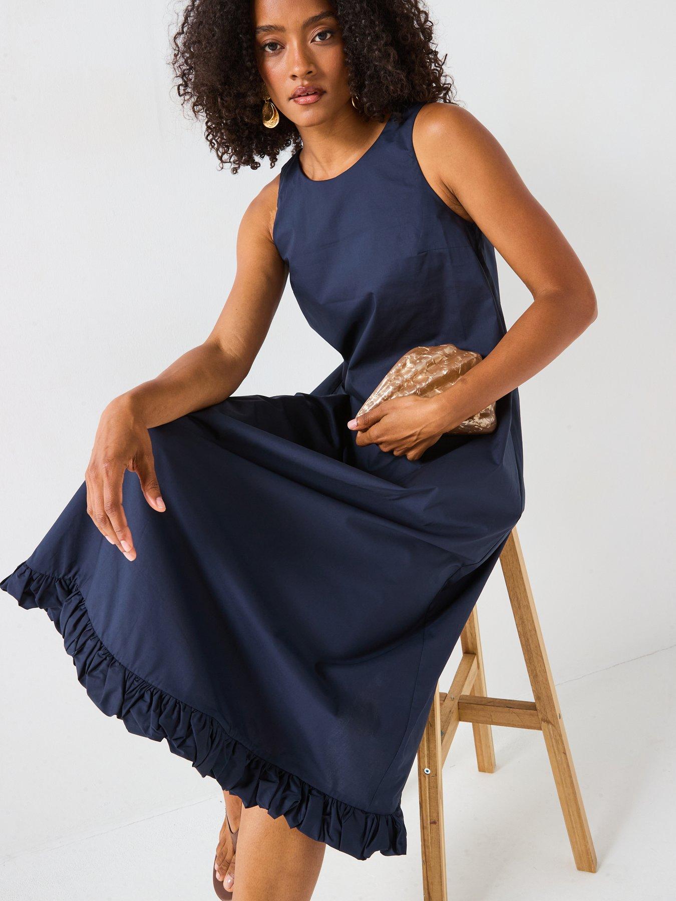 mei-meij-flared-midi-dress--polar-night-navydetail