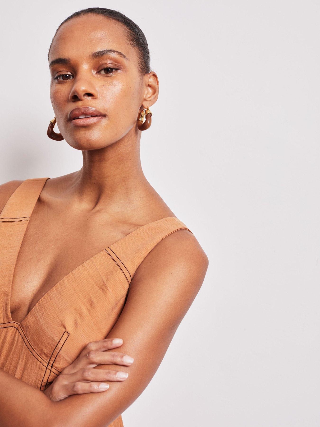 Image 5 of 5 of Vi.ve.re Polly Polly Sundress - Brown