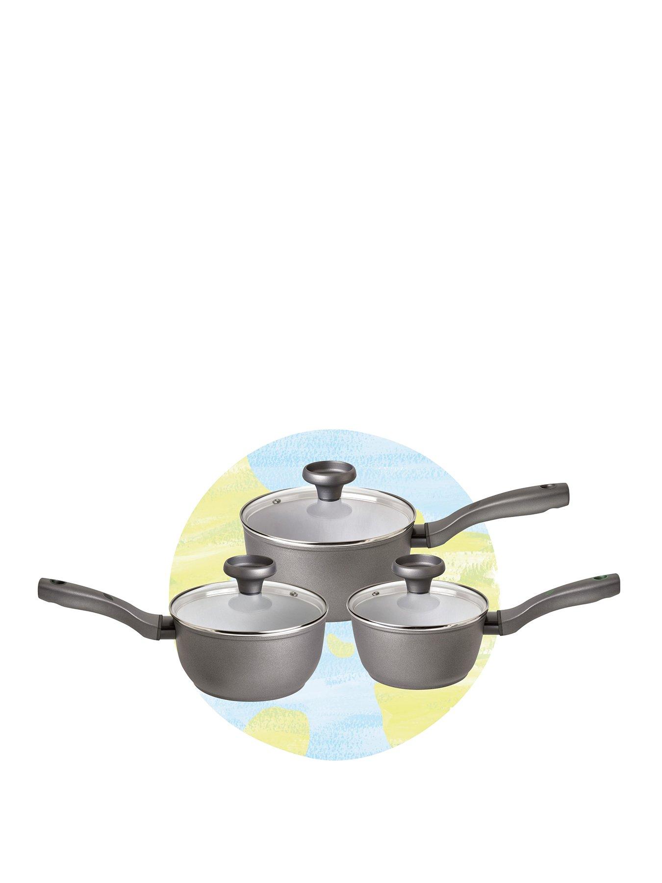 undefined Earth Pan 3-Piece Ceramic Non-Stick Saucepan Set