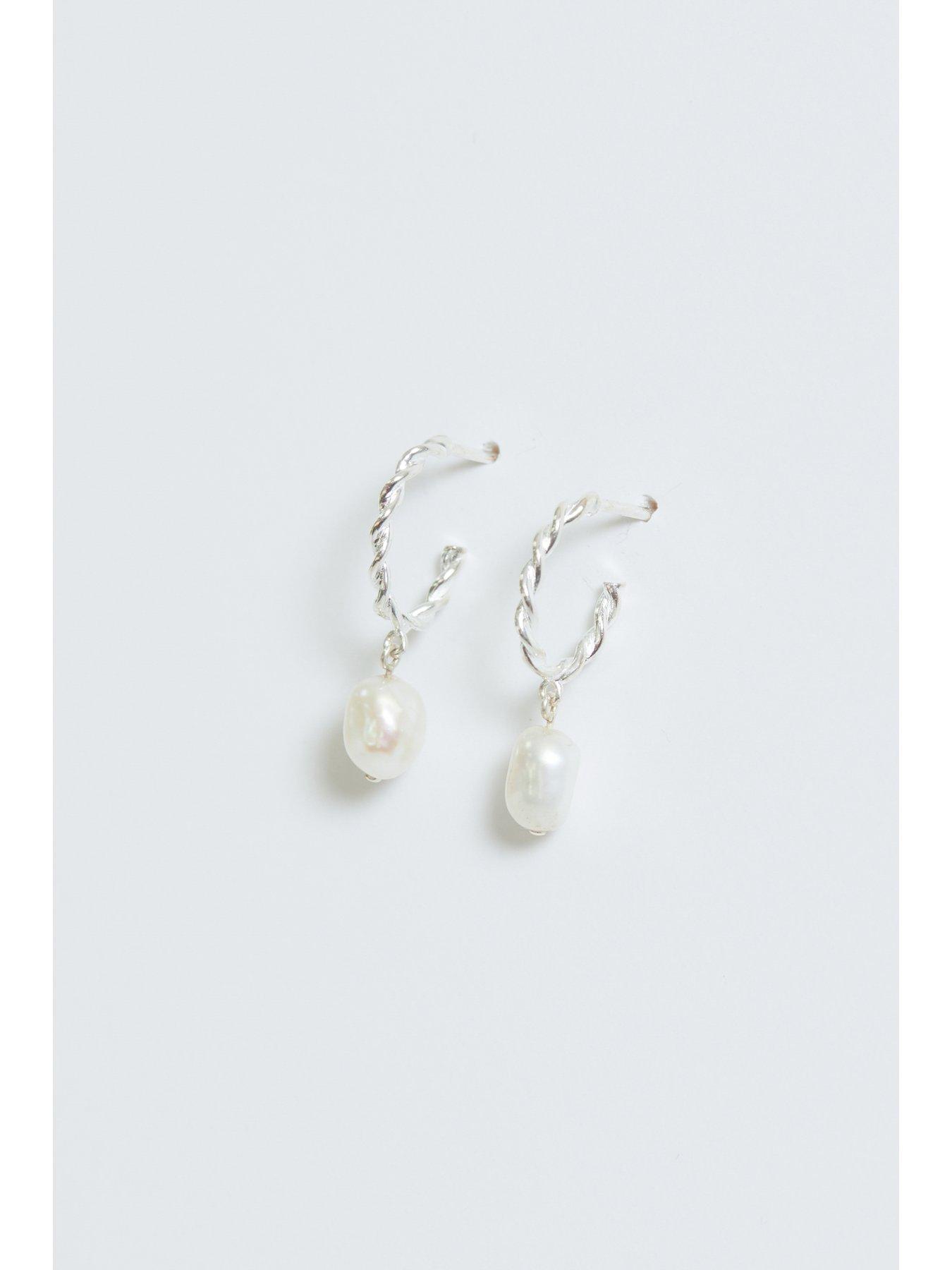 simply-silver-simply-silver-sterling-silver-925-polished-twist-and-pearl-hoop-earringsoutfit