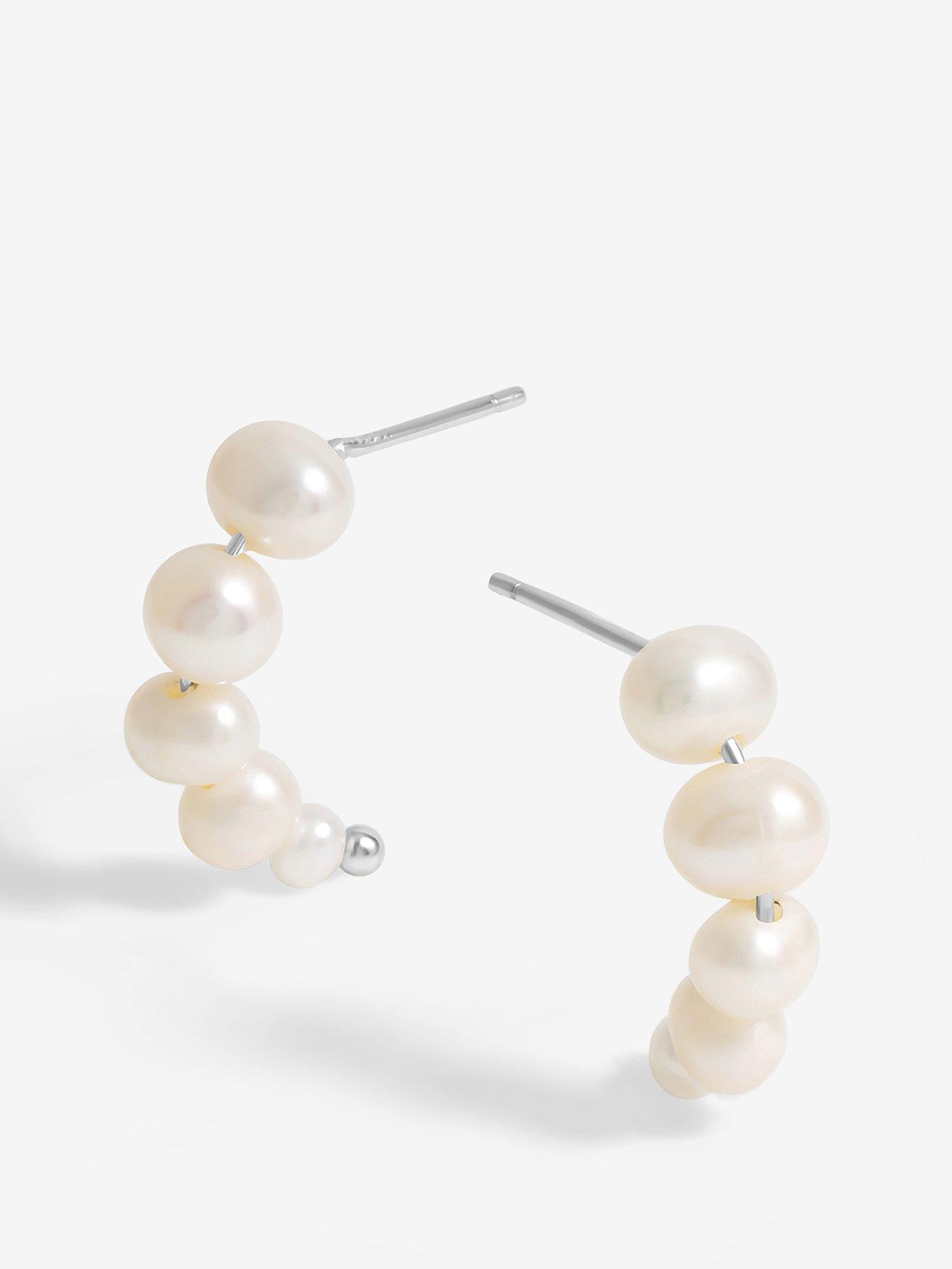 simply-silver-simply-silver-sterling-silver-925-graduated-pearl-hoop-earrings