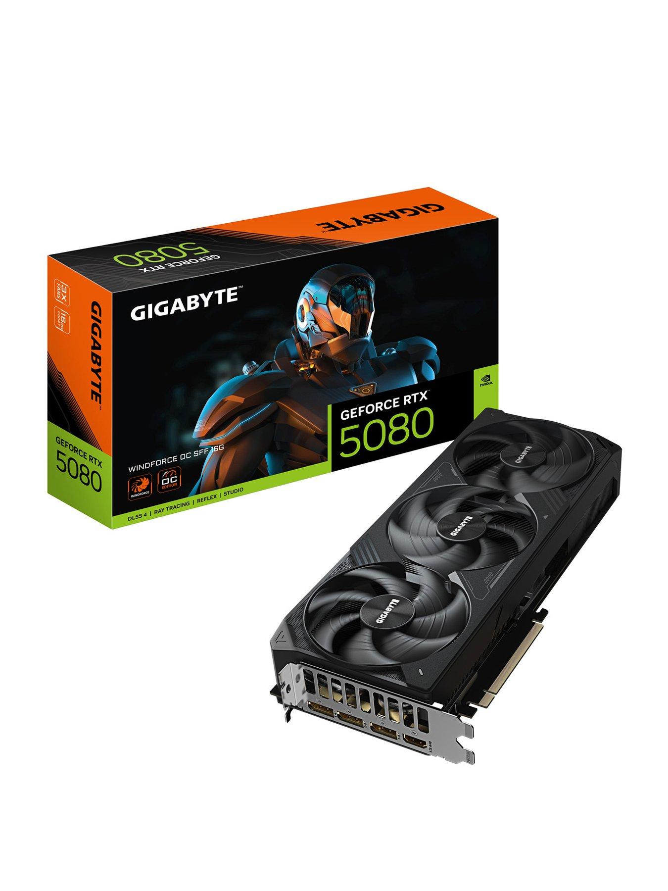 Gigabyte Rtx 5080 16Gb Windforce Overclocked Graphics Card in Black