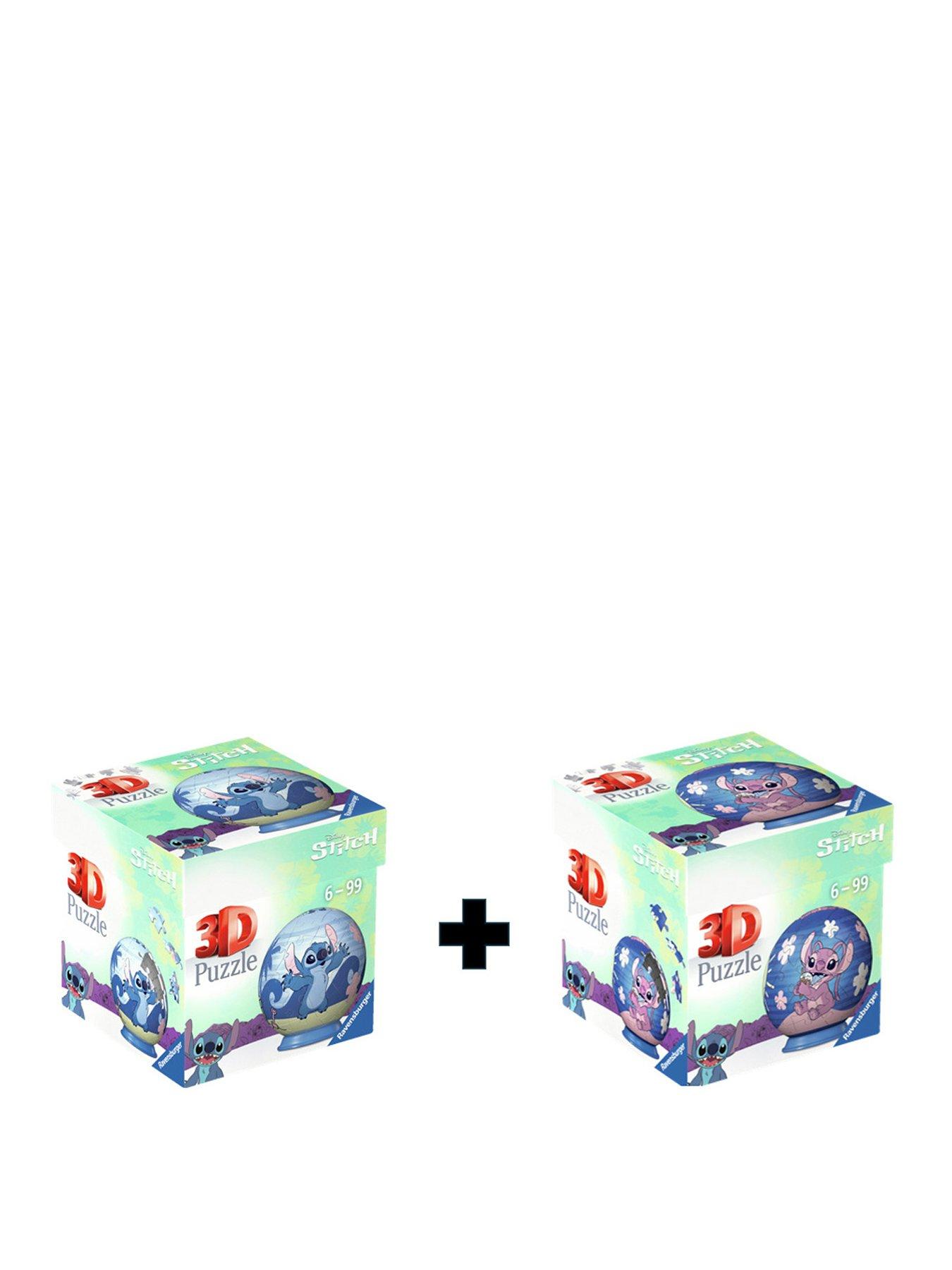 Image 1 of 7 of Disney Stitch Stitch &amp; Angel 3D Puzzle&nbsp;54-Piece&nbsp;- Twin Pack