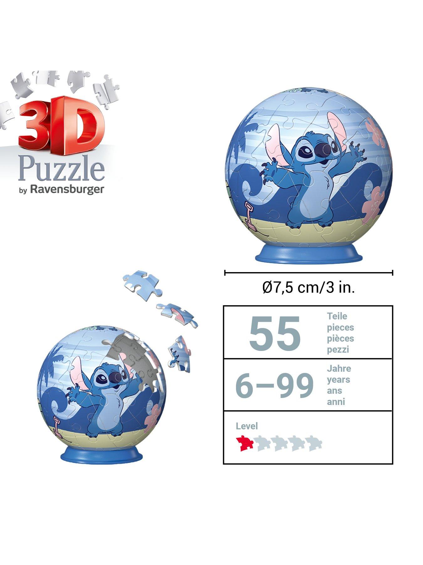 Image 6 of 7 of Disney Stitch Stitch &amp; Angel 3D Puzzle&nbsp;54-Piece&nbsp;- Twin Pack