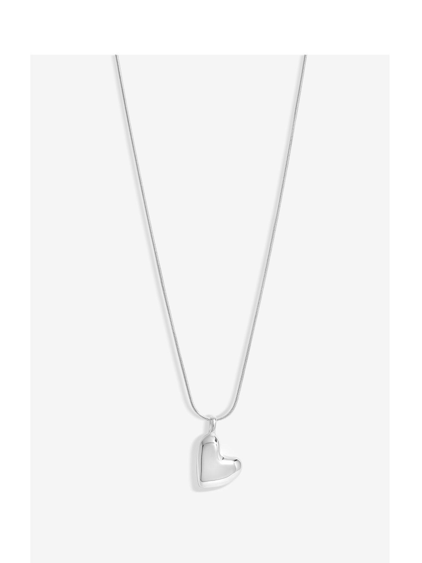 Simply Silver Simply Silver Sterling Silver 925 Molten Heart Pendant