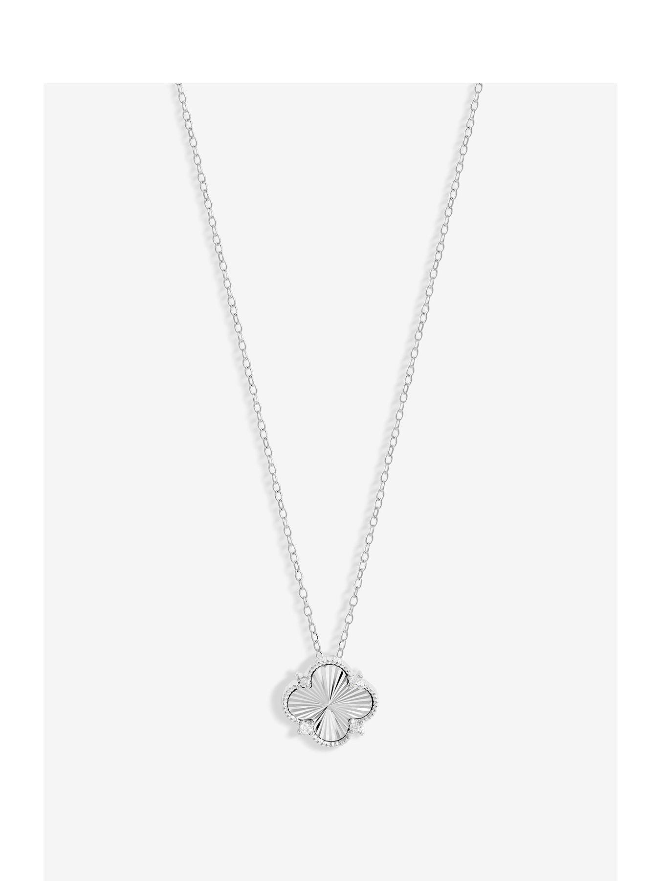 undefined Simply Silver Sterling Silver 925 Cubic Zirconia Star Pendant
