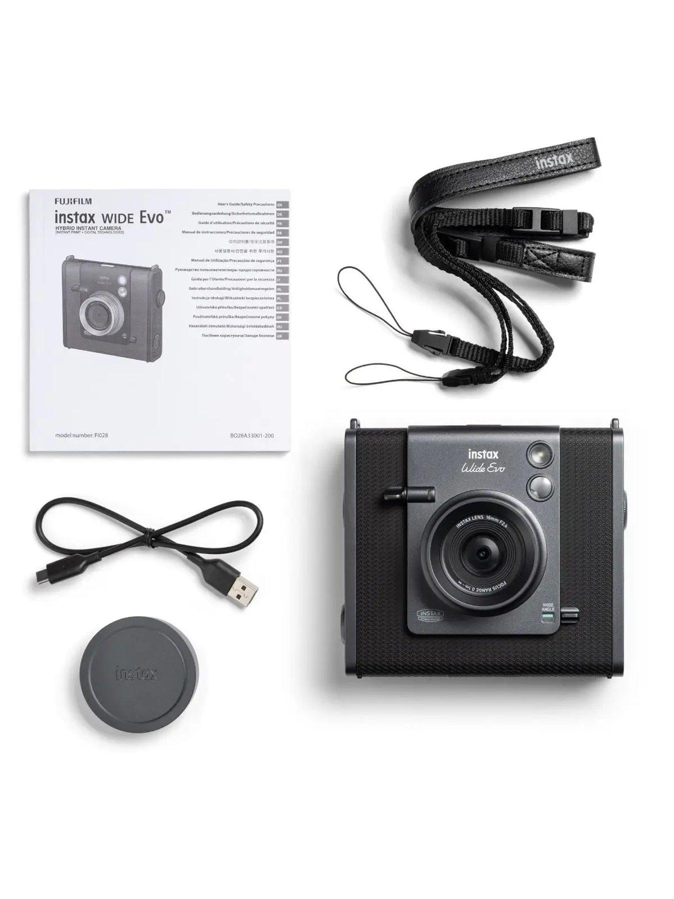 Image 7 of 7 of Fujifilm Instax Wide Evo Hybrid Instant Camera - Black + 20 Shot Film Pack