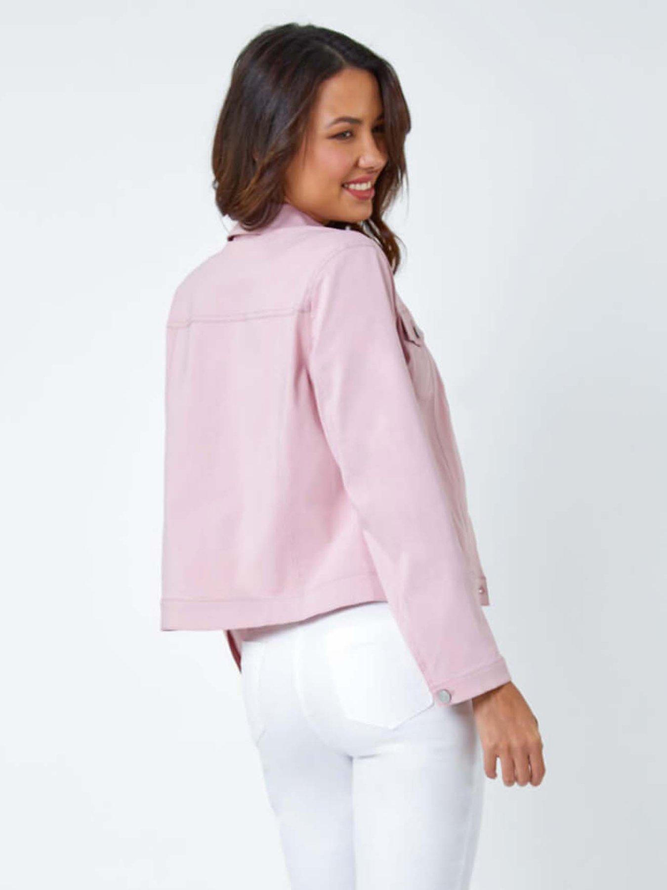 Image 2 of 5 of Roman Stretch Pocket Detail Jacket - Pink