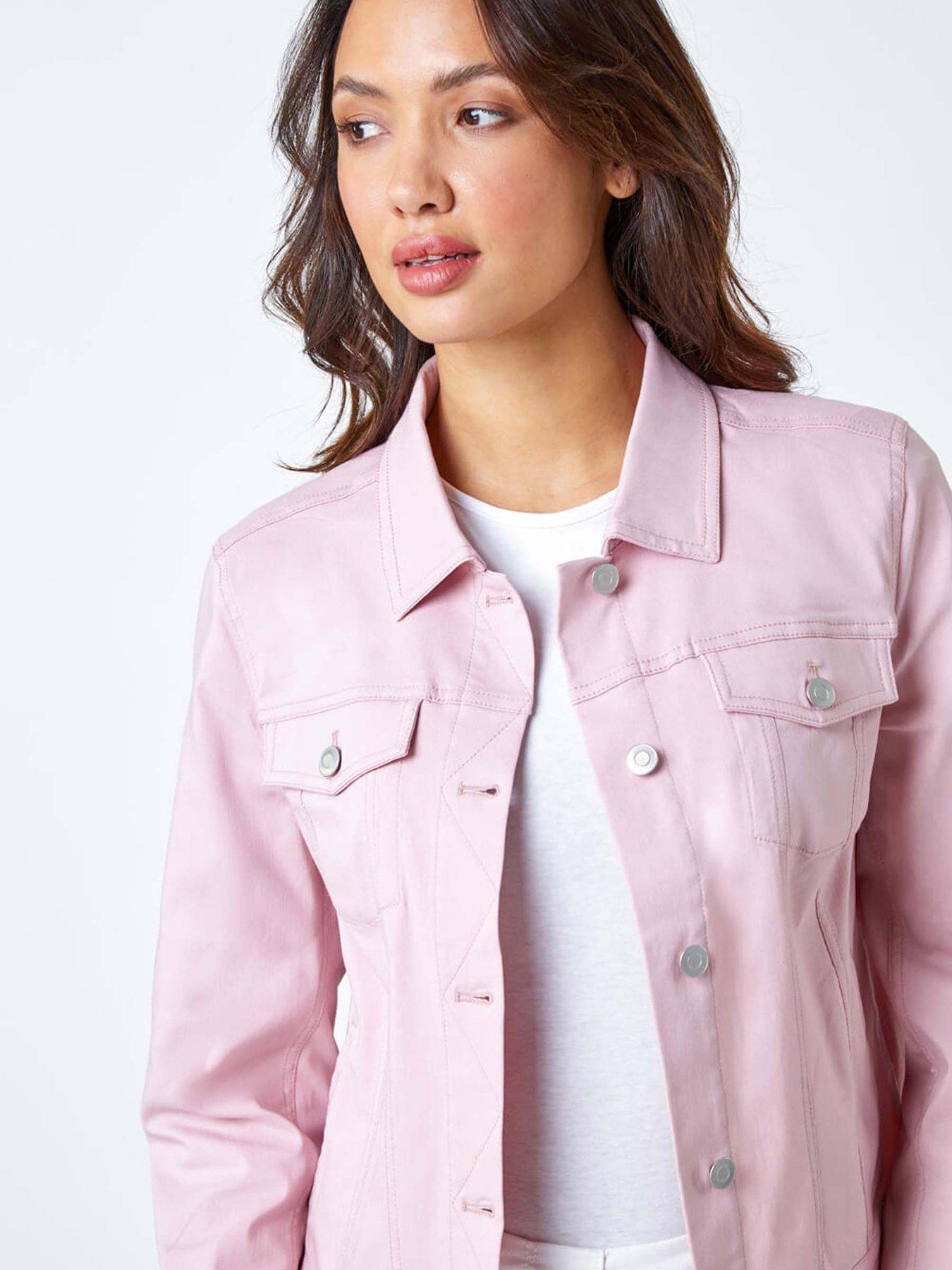 Image 4 of 5 of Roman Stretch Pocket Detail Jacket - Pink