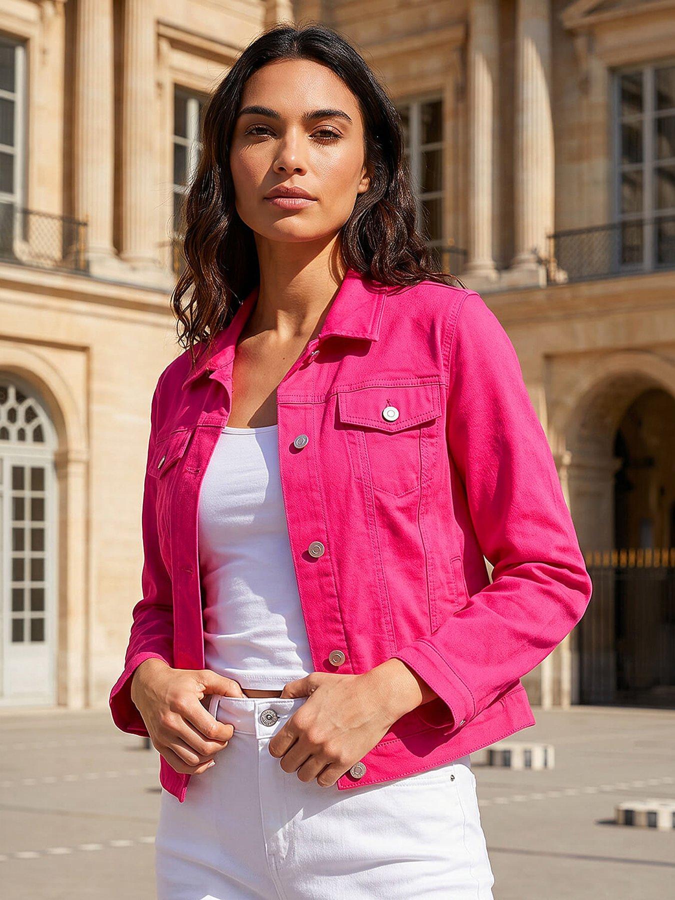Roman Stretch Pocket Detail Jacket - Pink