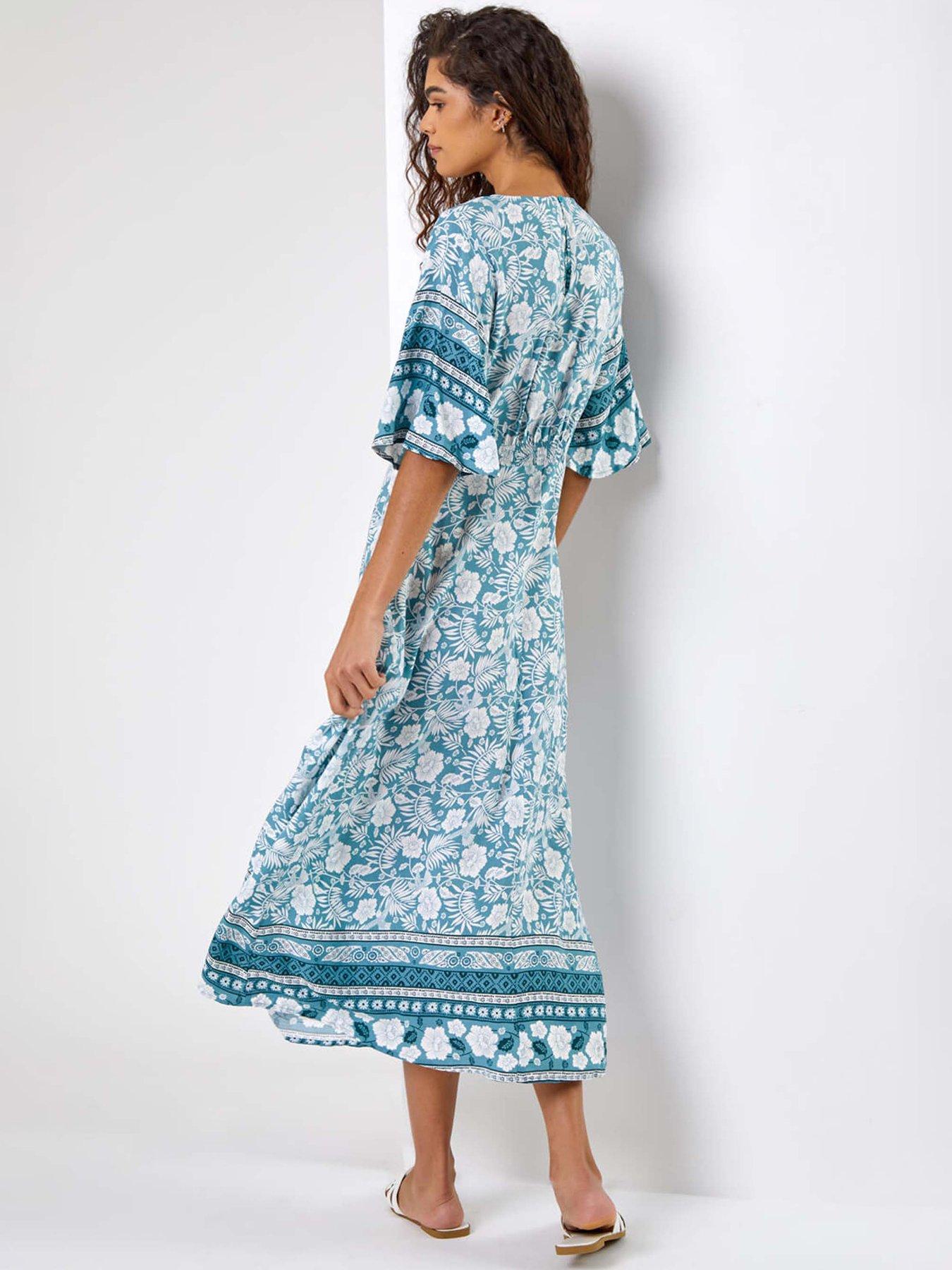 roman-floral-border-print-midi-dressstillFront