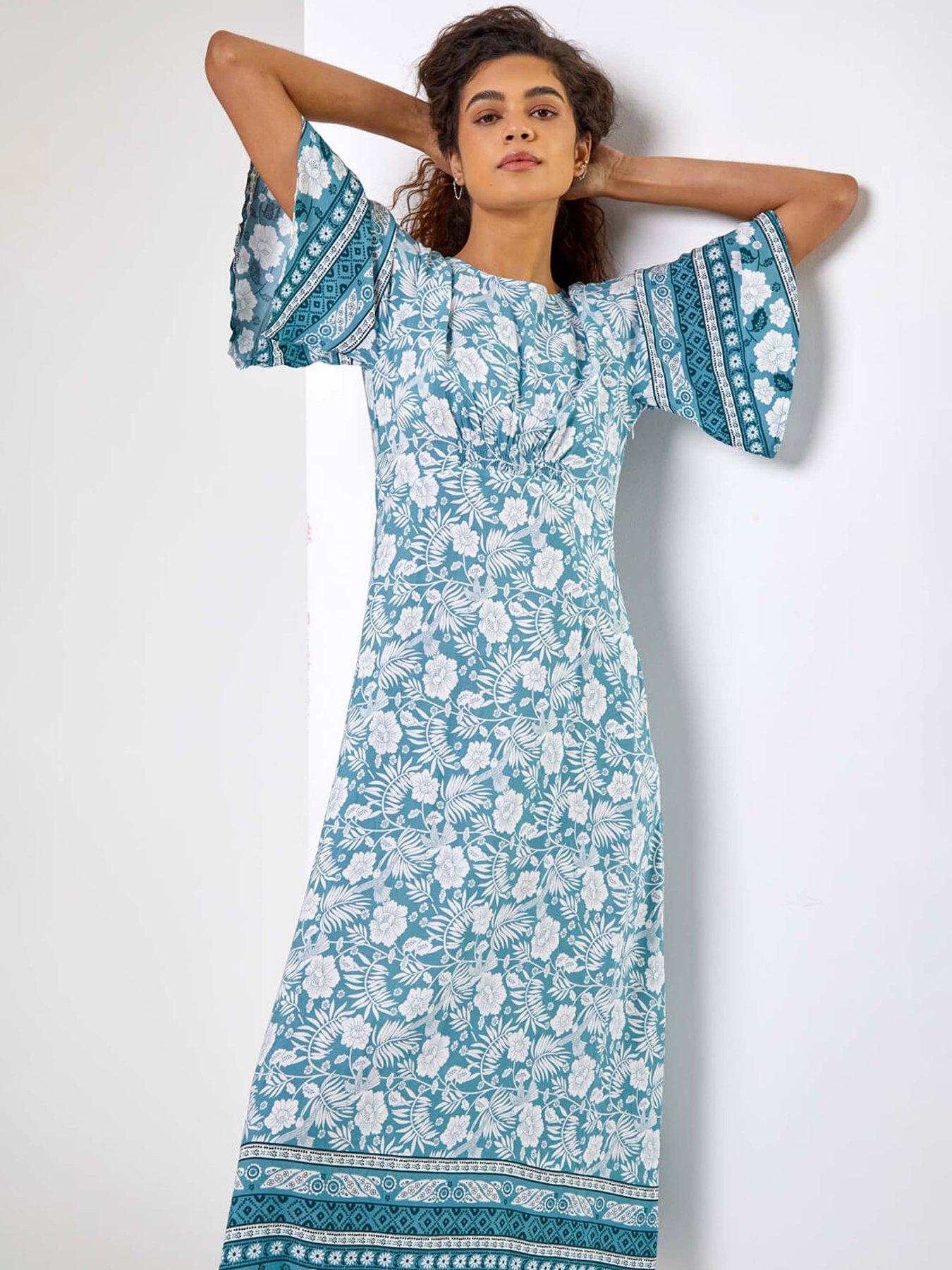 roman-floral-border-print-midi-dressback