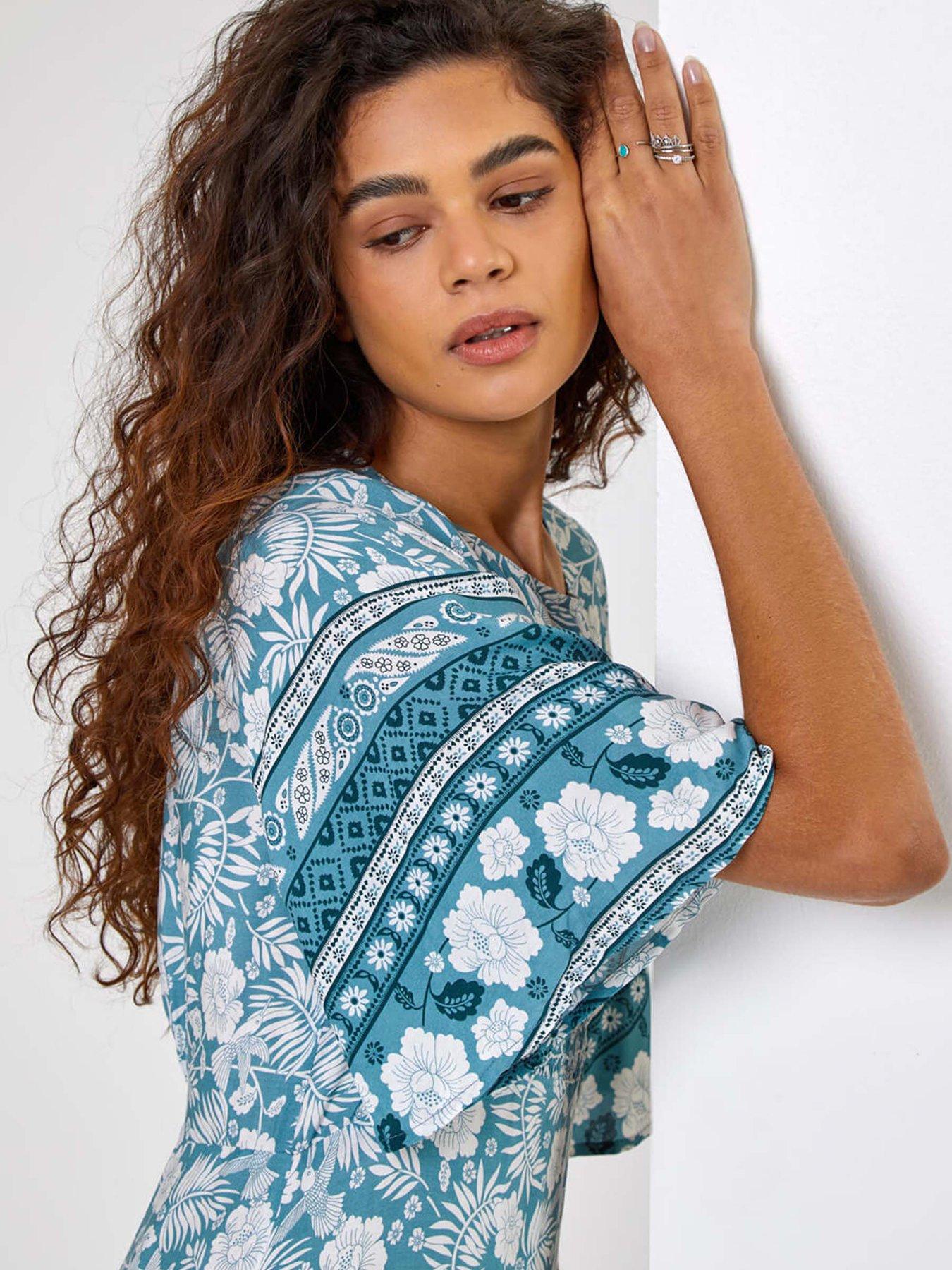 roman-floral-border-print-midi-dressdetail