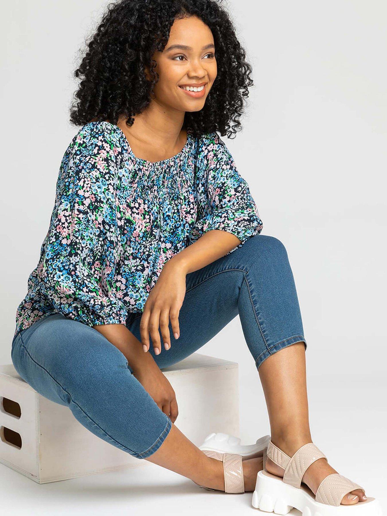 Image 5 of 5 of Roman Petite Stretch Crop Denim Jegging