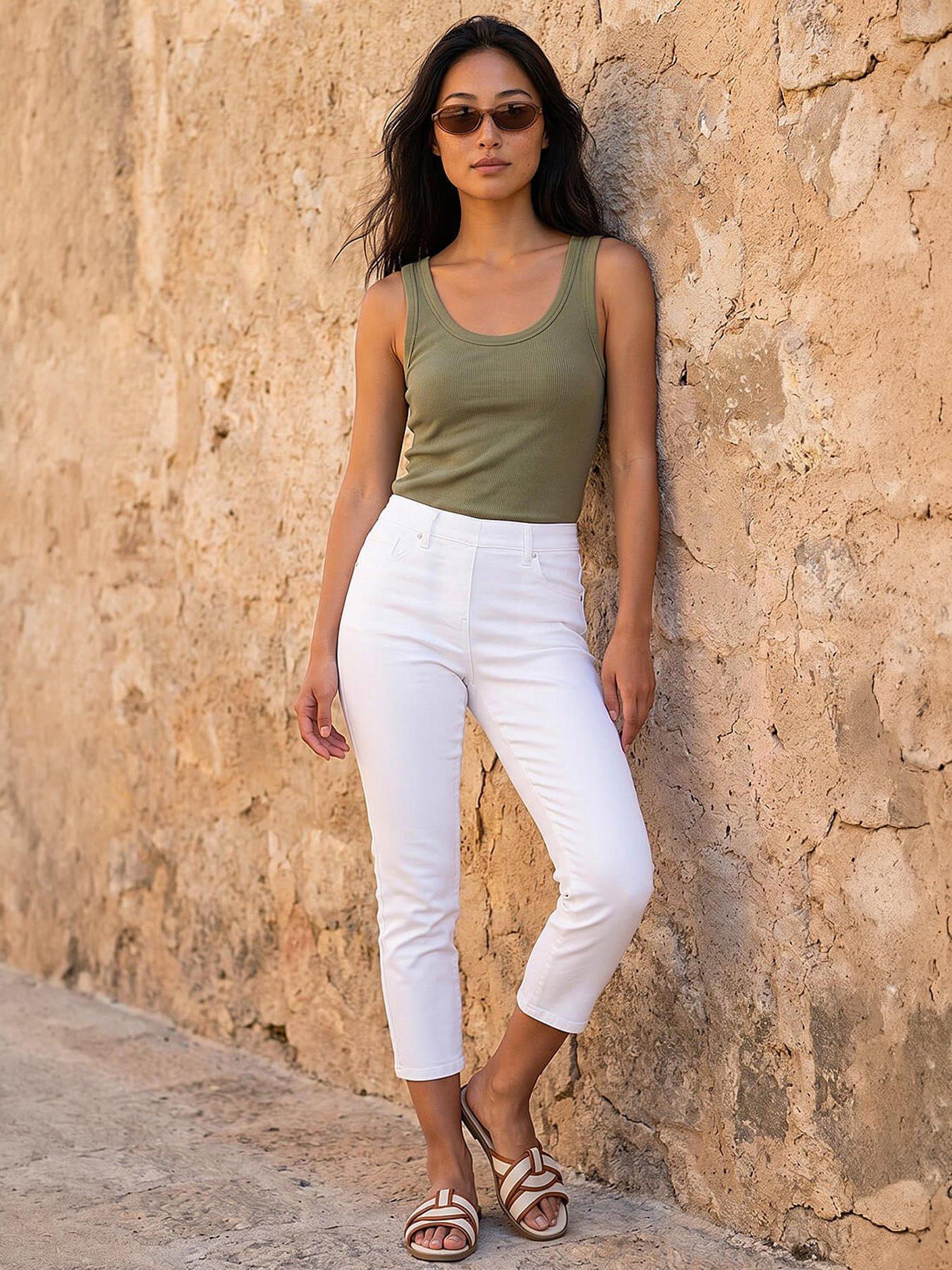 Roman Petite Stretch Crop Denim Jegging