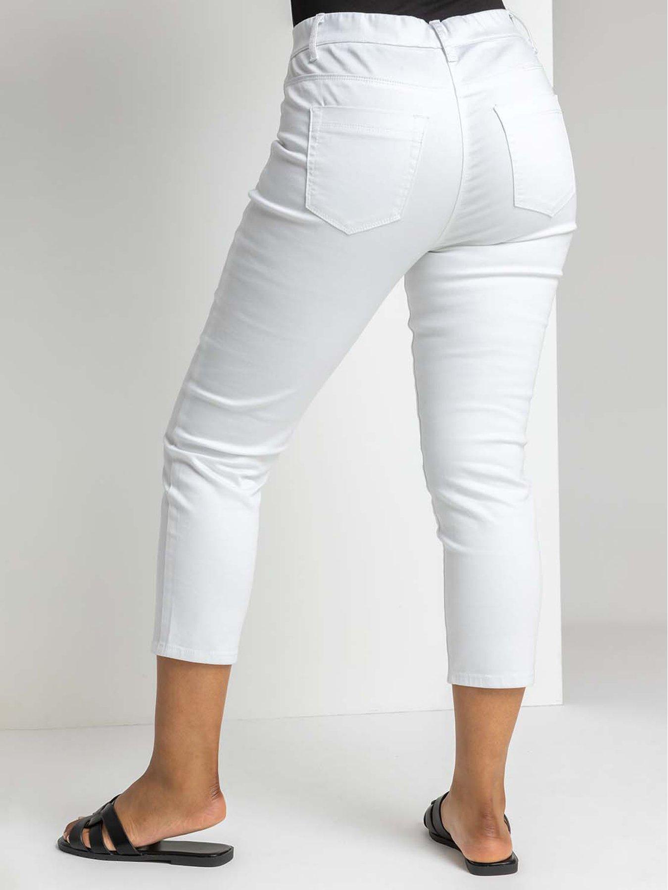 Image 2 of 5 of Roman Petite Stretch Crop Denim Jegging