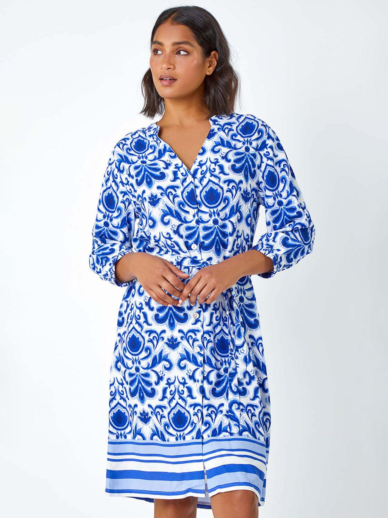 roman-abstract-border-print-shirt-dressback