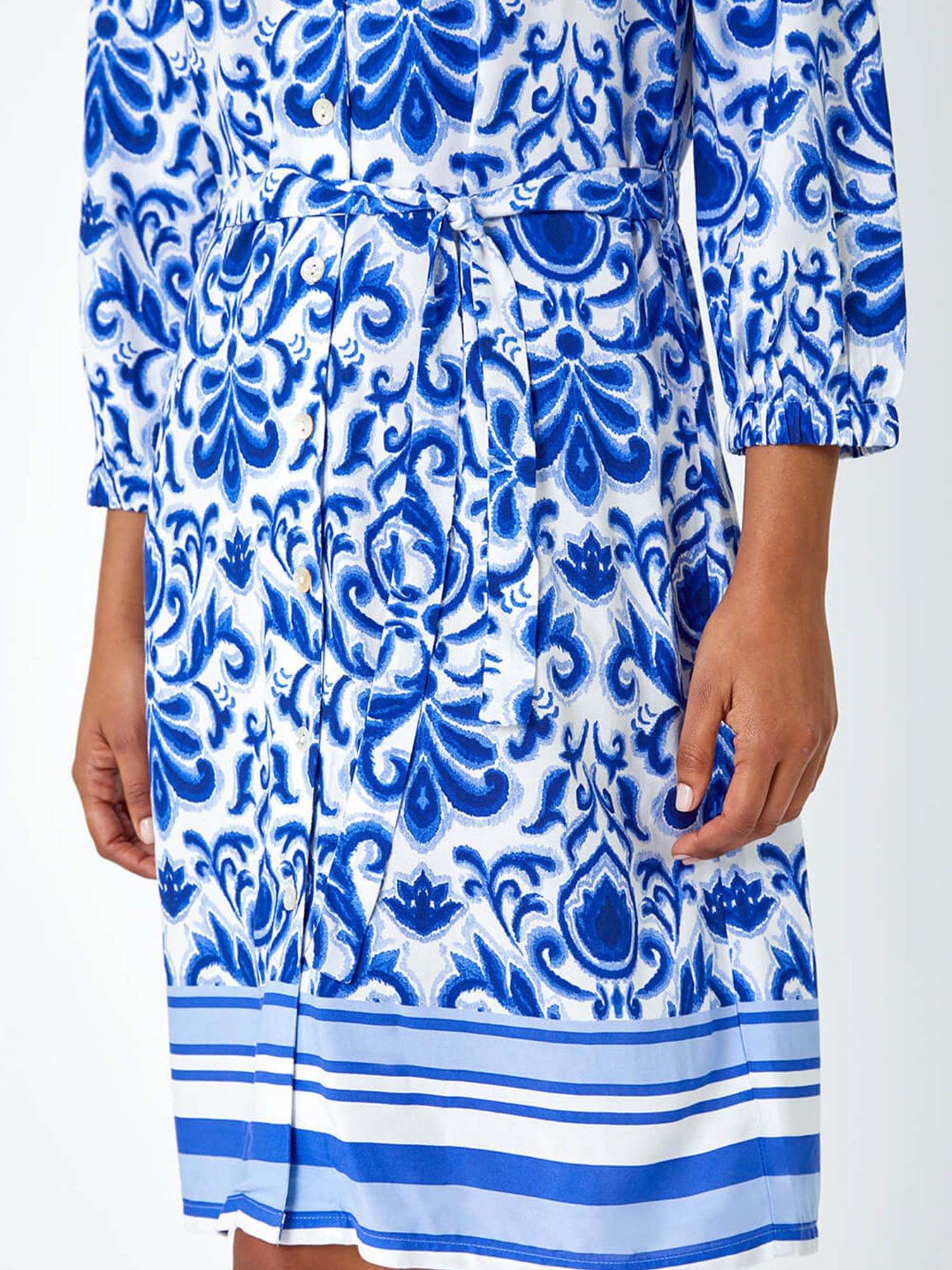 roman-abstract-border-print-shirt-dressdetail