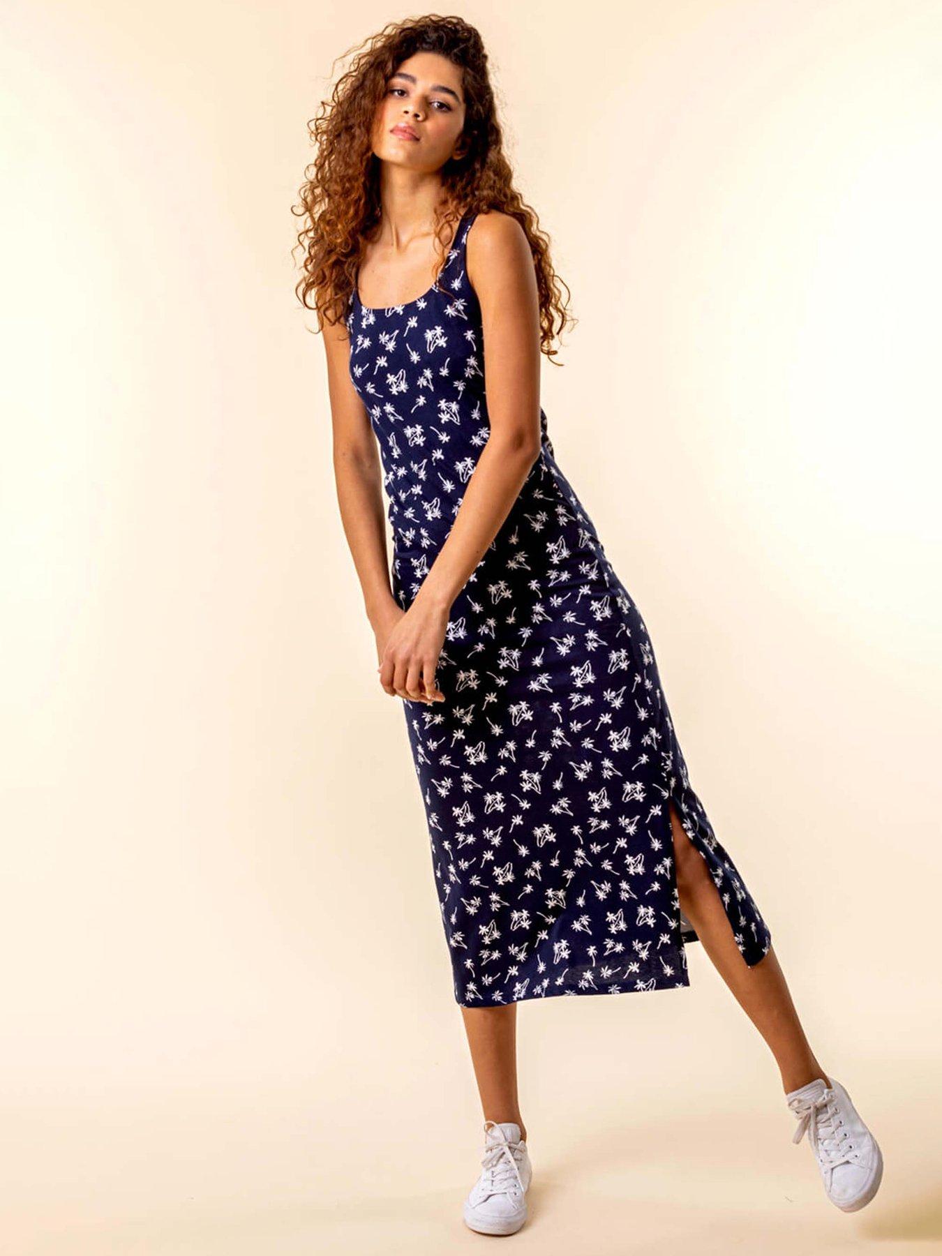 roman-palm-print-jersey-midi-dressoutfit