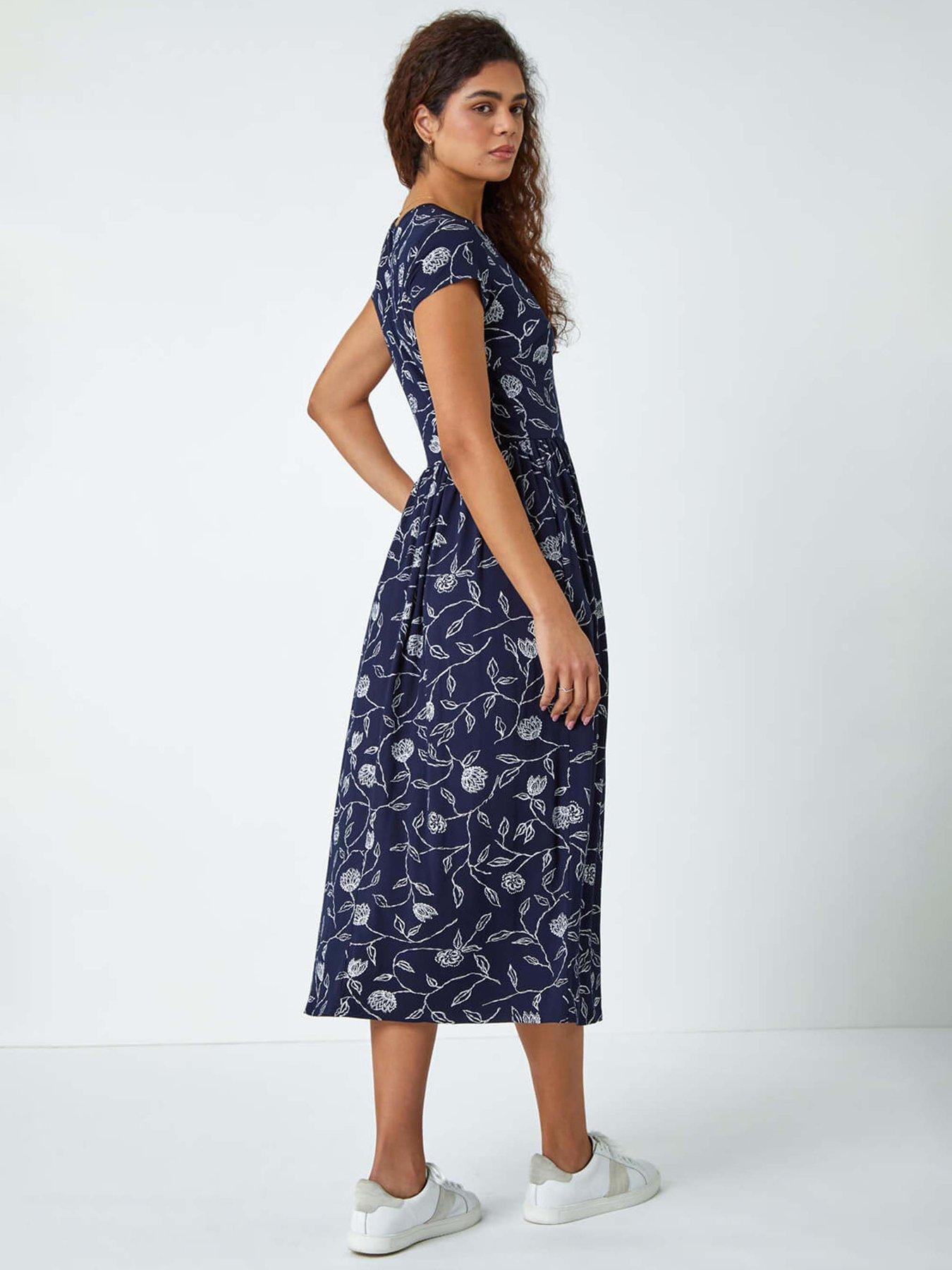roman-floral-print-midi-stretch-dressstillFront