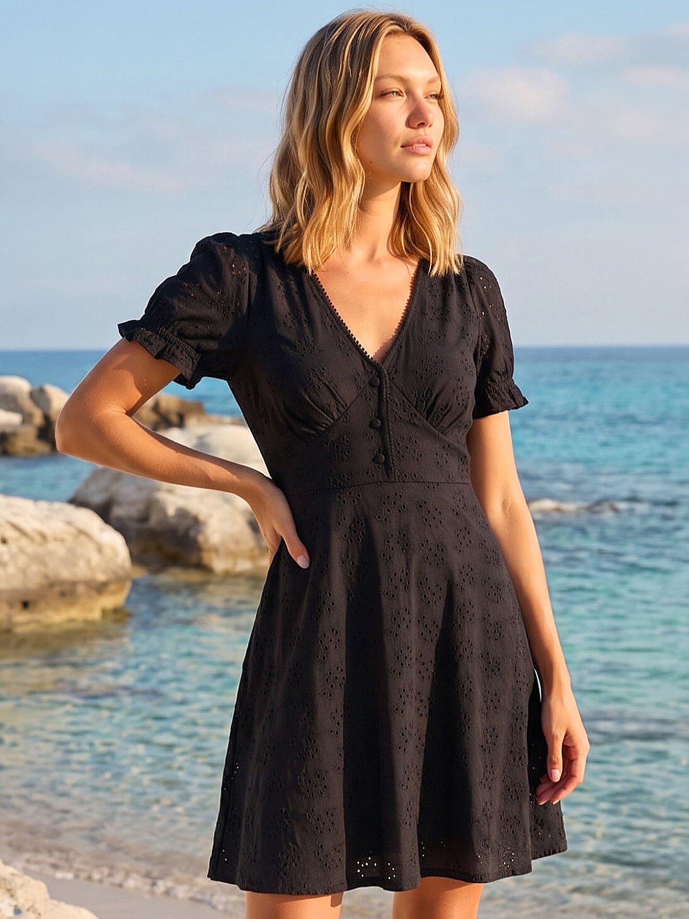roman-embroidered-cotton-stretch-jersey-frill-dress