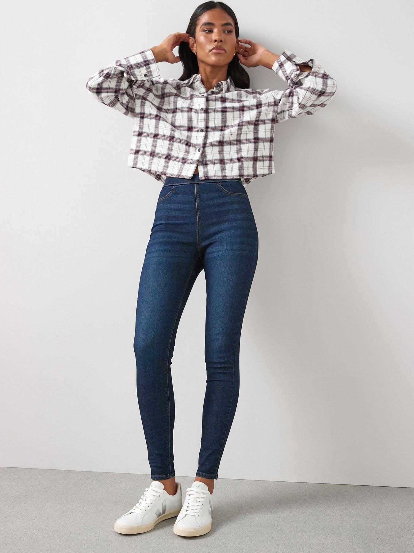 Image 5 of 5 of The Very Collection High Waist Denim Jeggings - Dark Wash