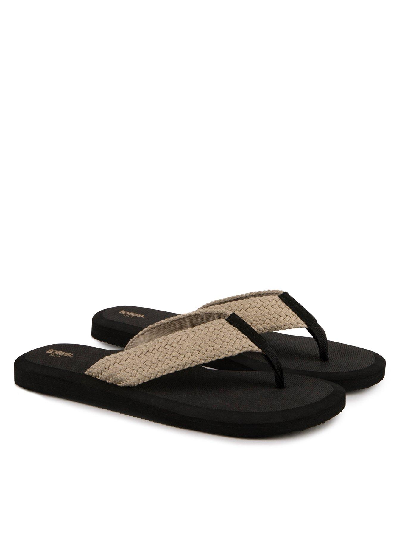 totes-totes-plait-detail-toe-post-flip-flopfront