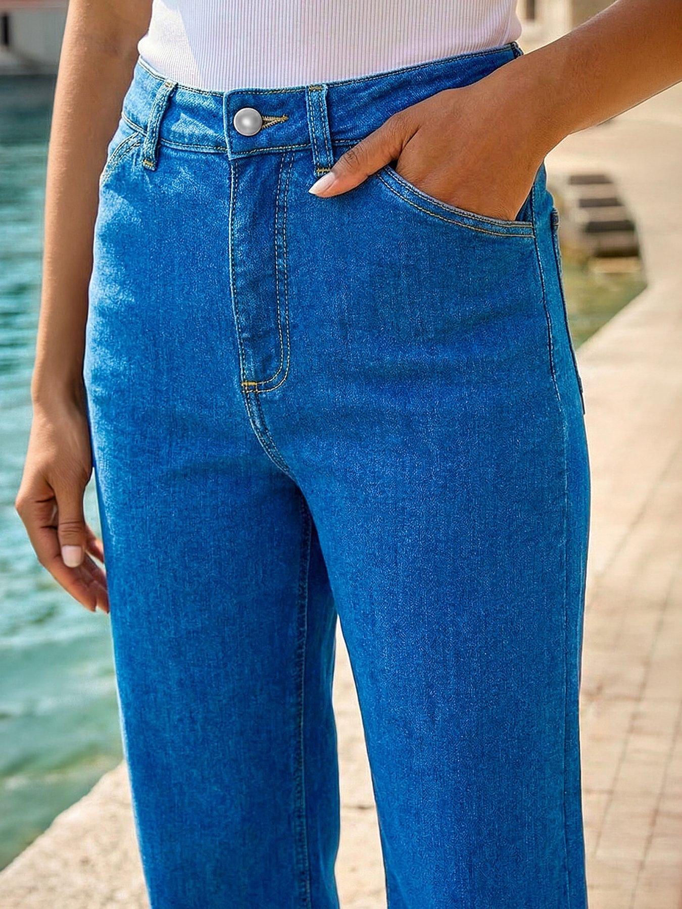 Image 4 of 5 of Roman Cotton Denim Stretch Culottes