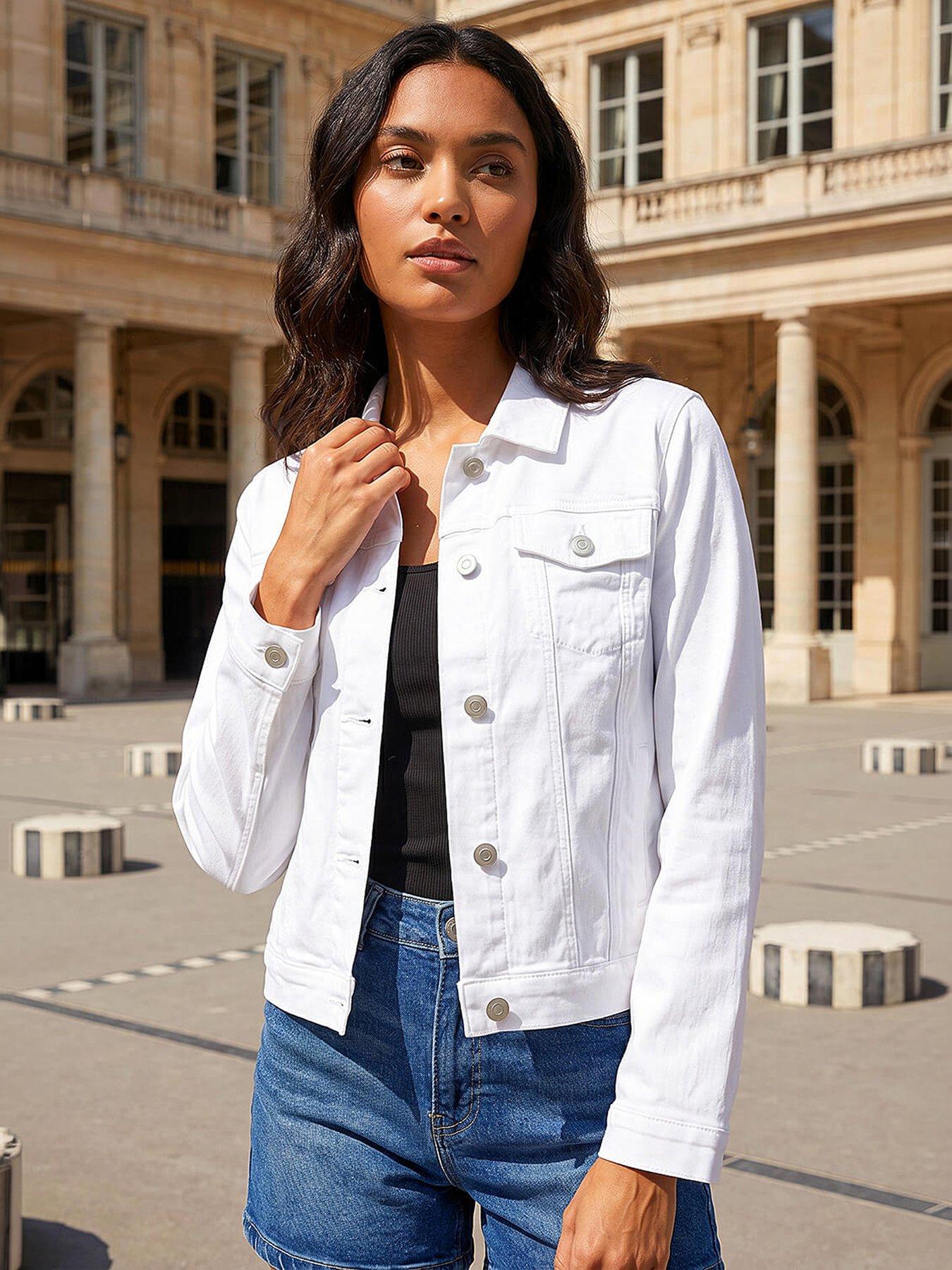 Roman Stretch Pocket Detail Jacket - White