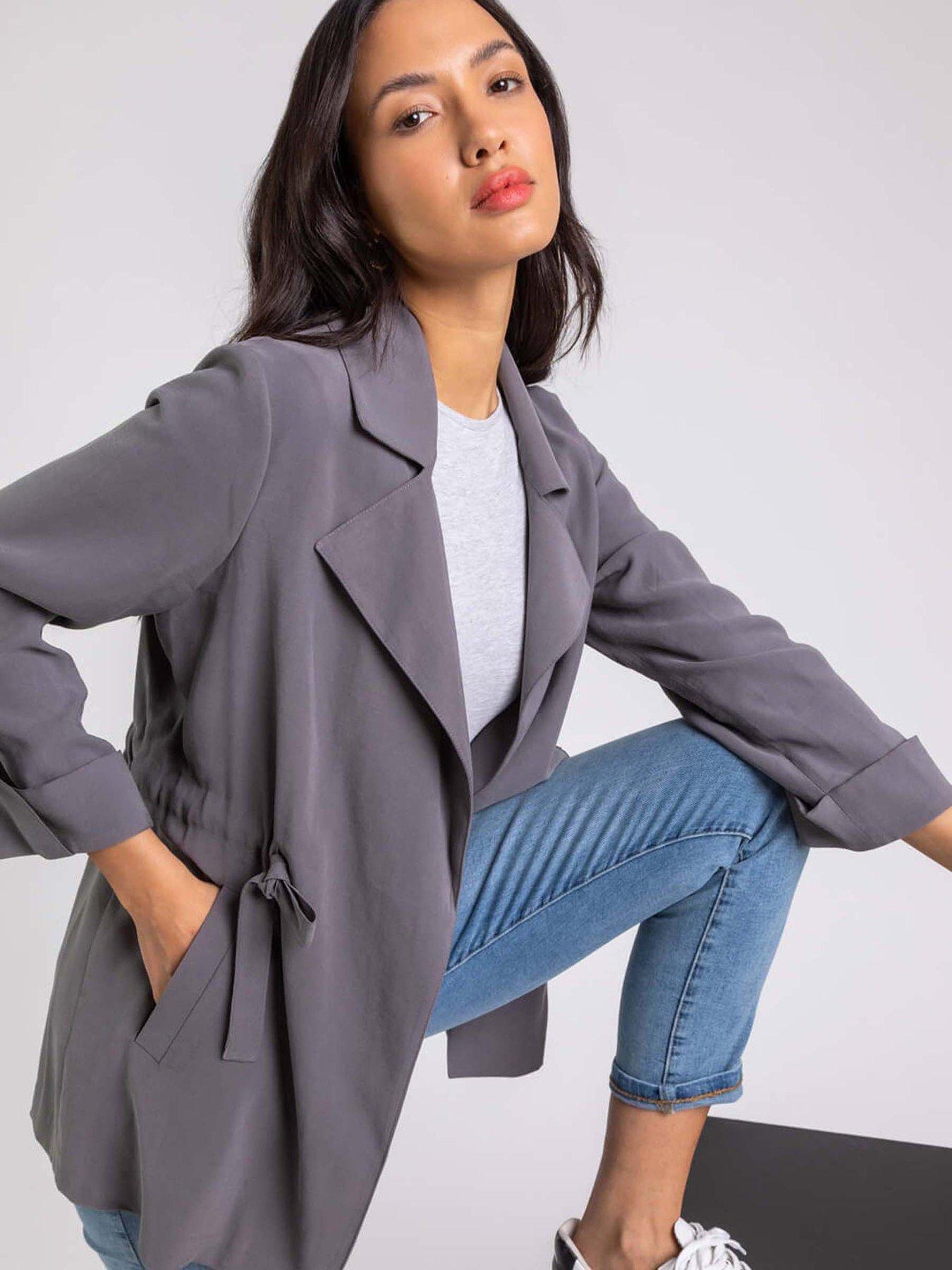 roman-tie-waist-longline-jacket-greyoutfit