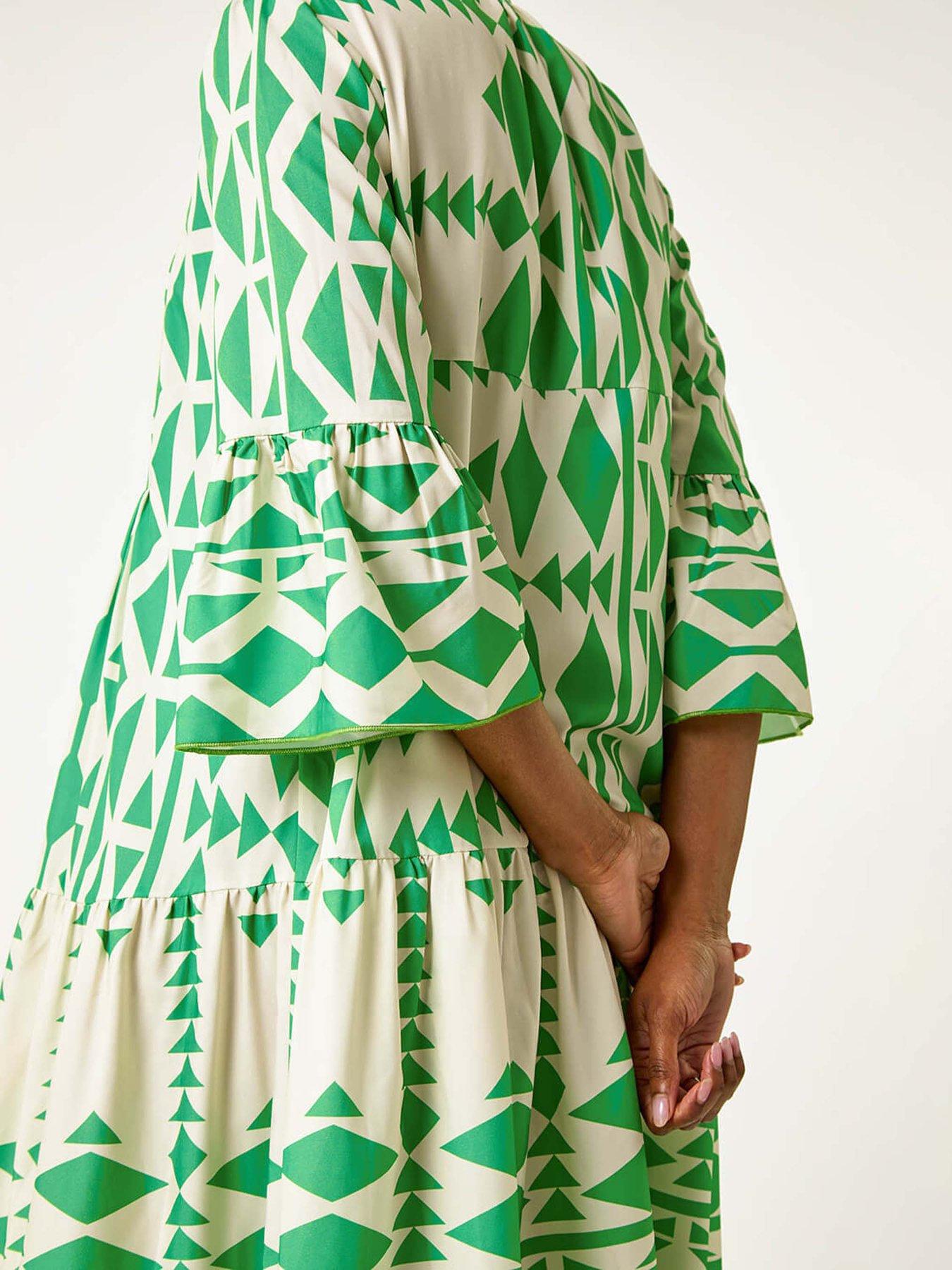 roman-aztec-print-tiered-midi-smock-dressdetail