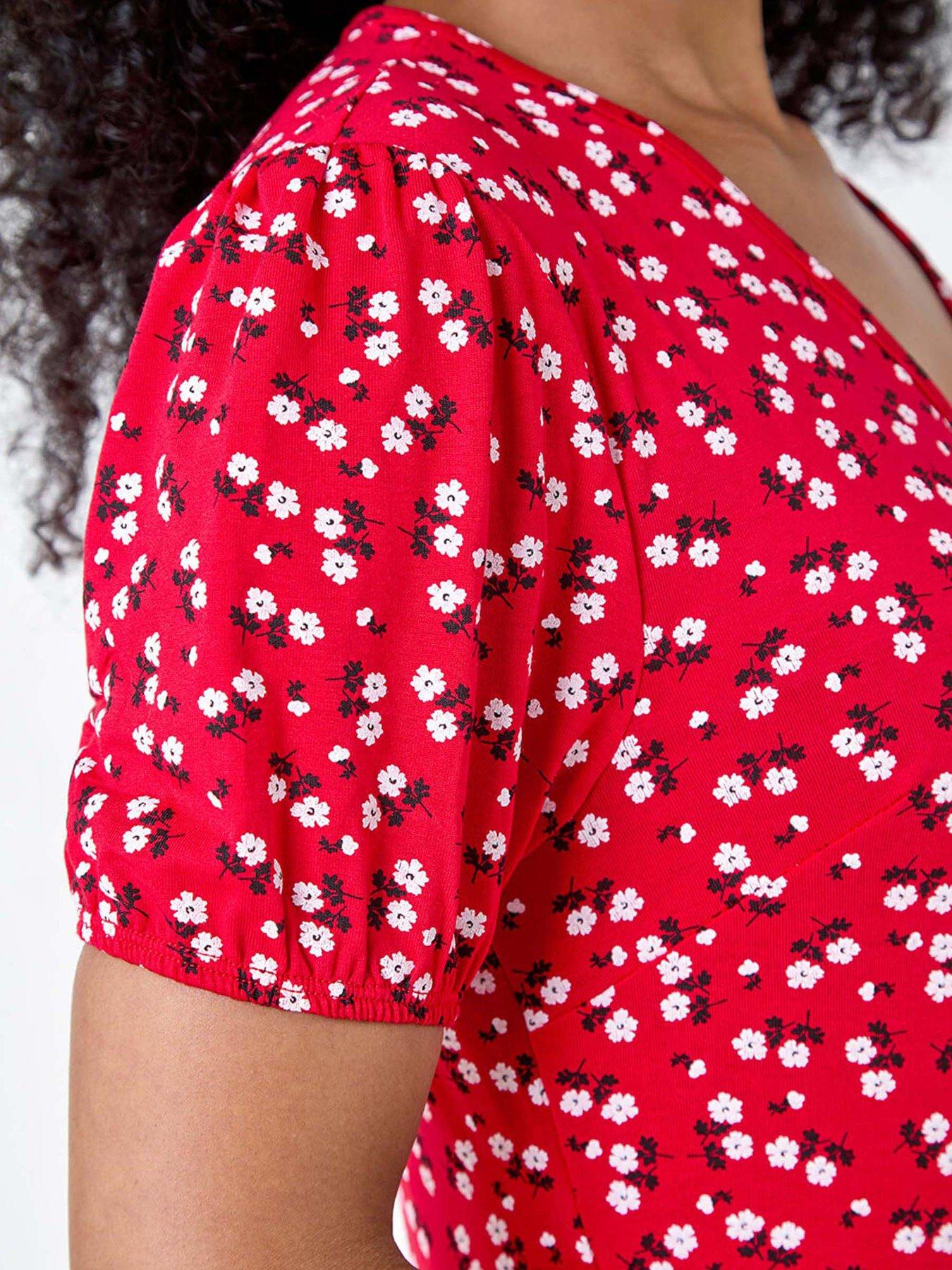 roman-petite-ditsy-stretch-wrap-dressdetail