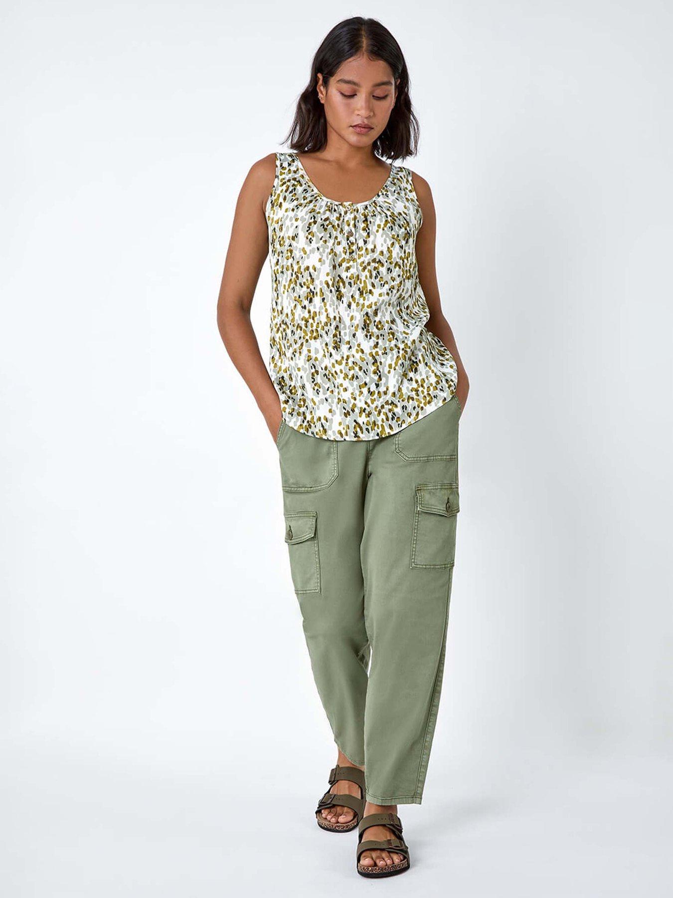 Image 3 of 5 of Roman Abstract Spot Print Button Vest