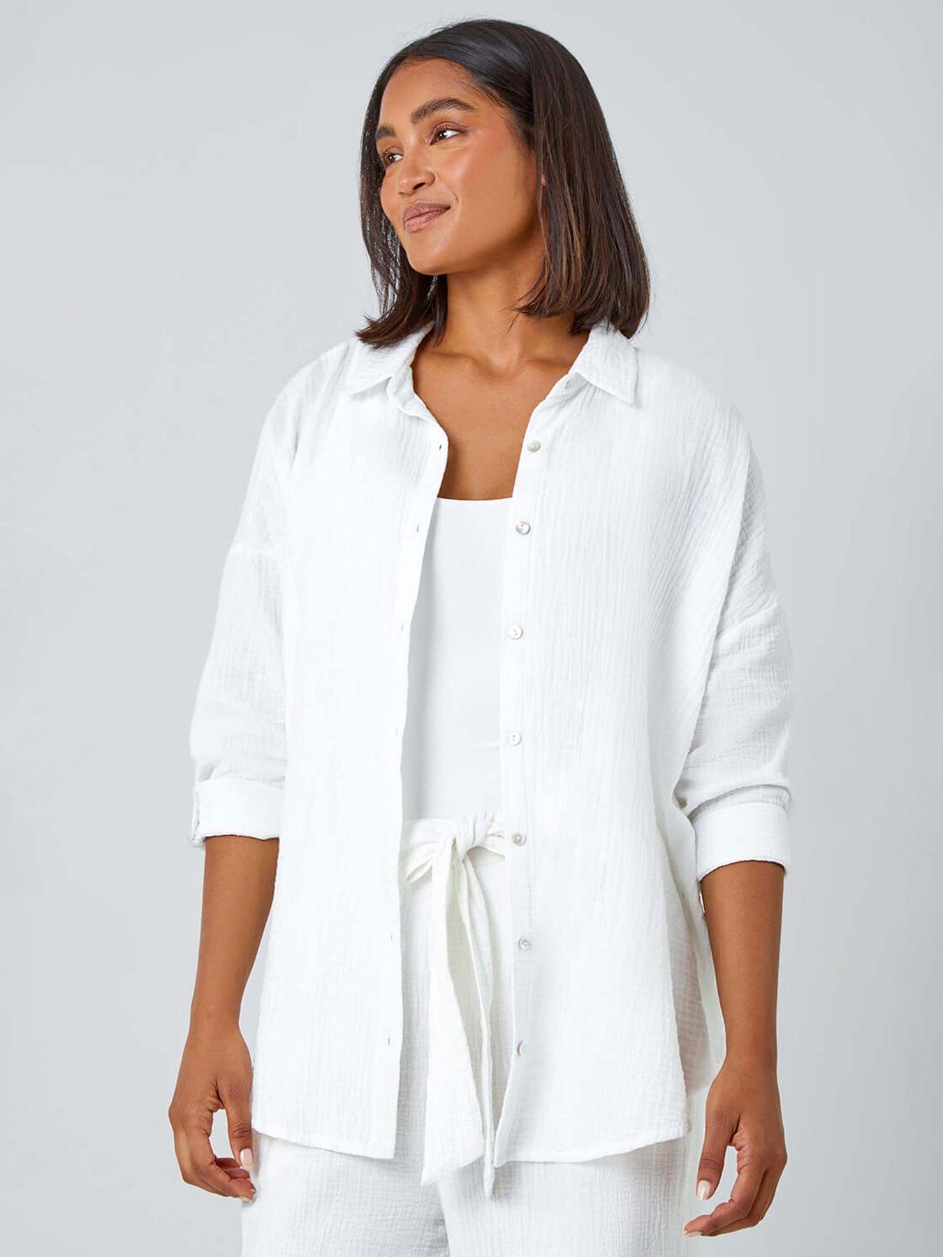 Roman Cotton Textured Button Shirt