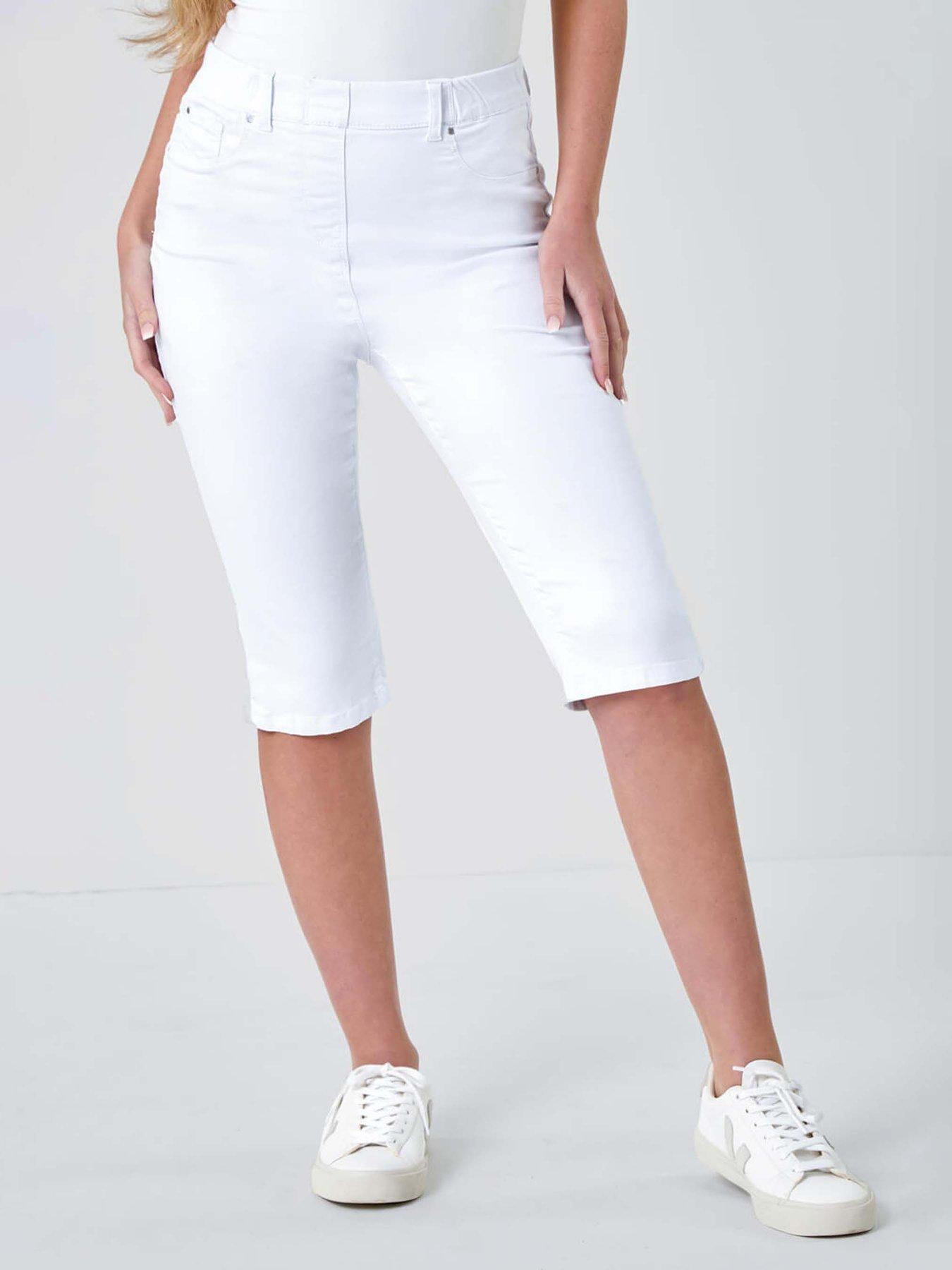Image 1 of 5 of Roman Denim Stretch Knee Length Pedal Pusher