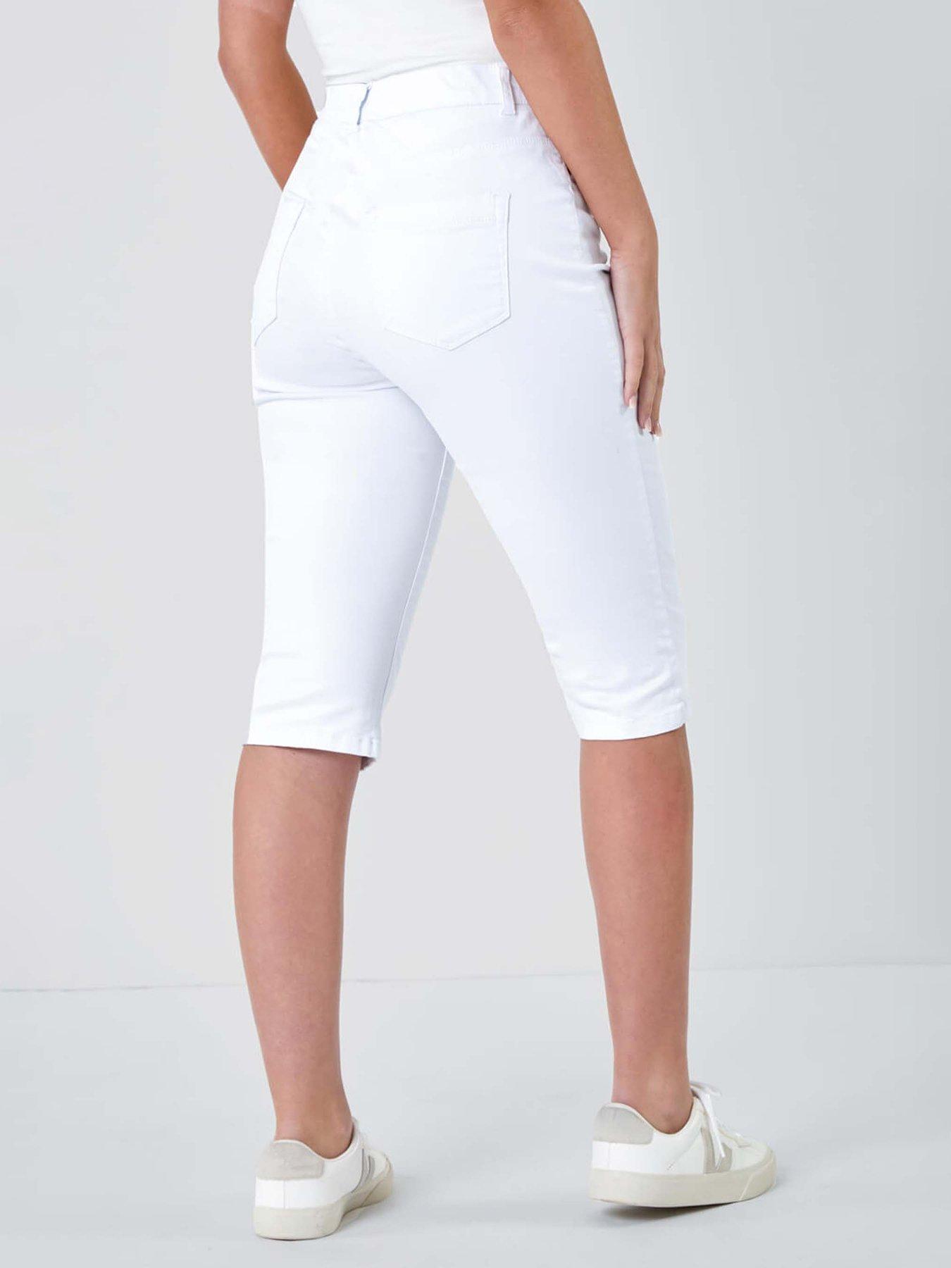 Image 2 of 5 of Roman Denim Stretch Knee Length Pedal Pusher