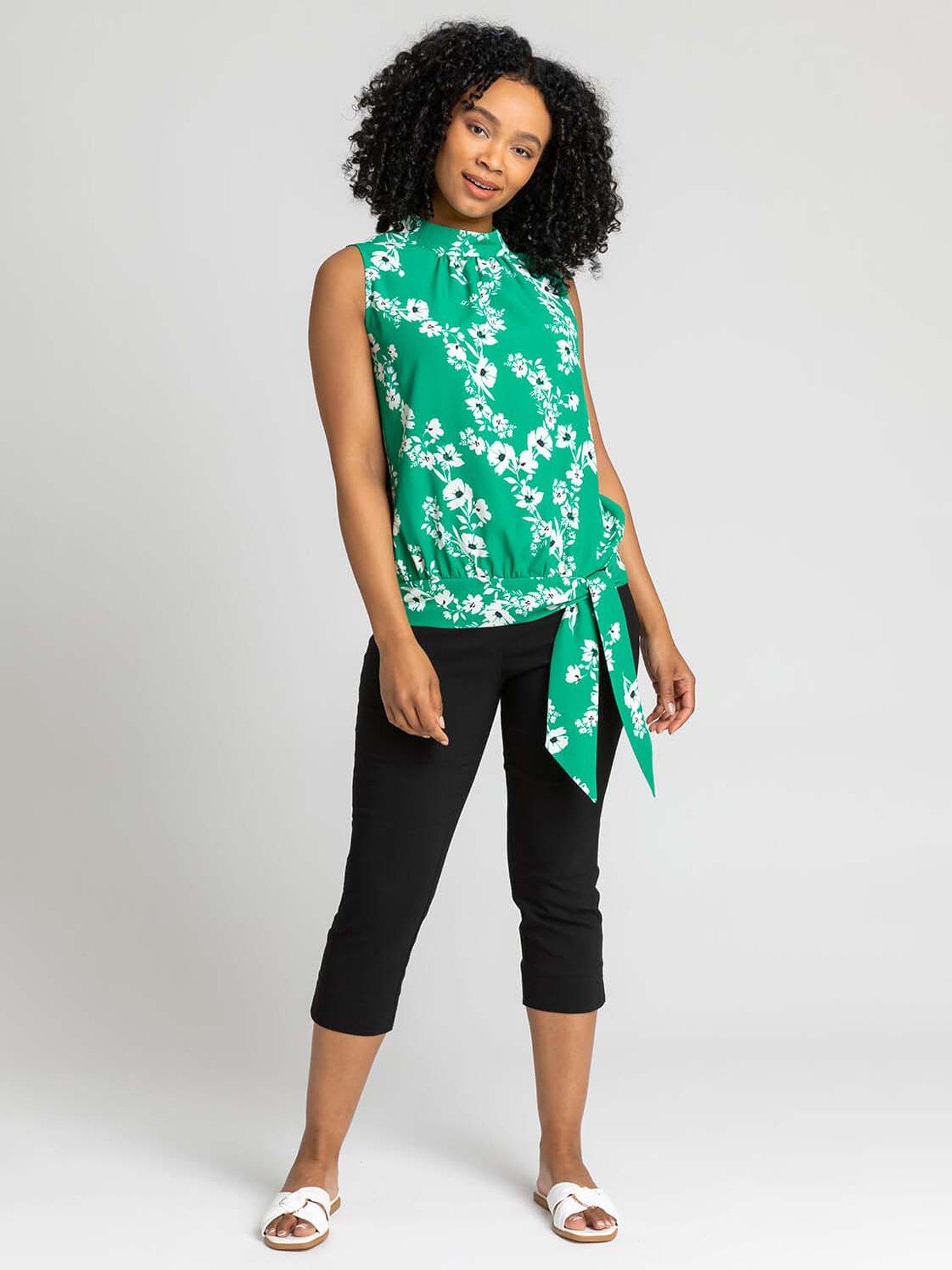 Image 3 of 5 of Roman Petite Cropped Stretch Trouser - Black