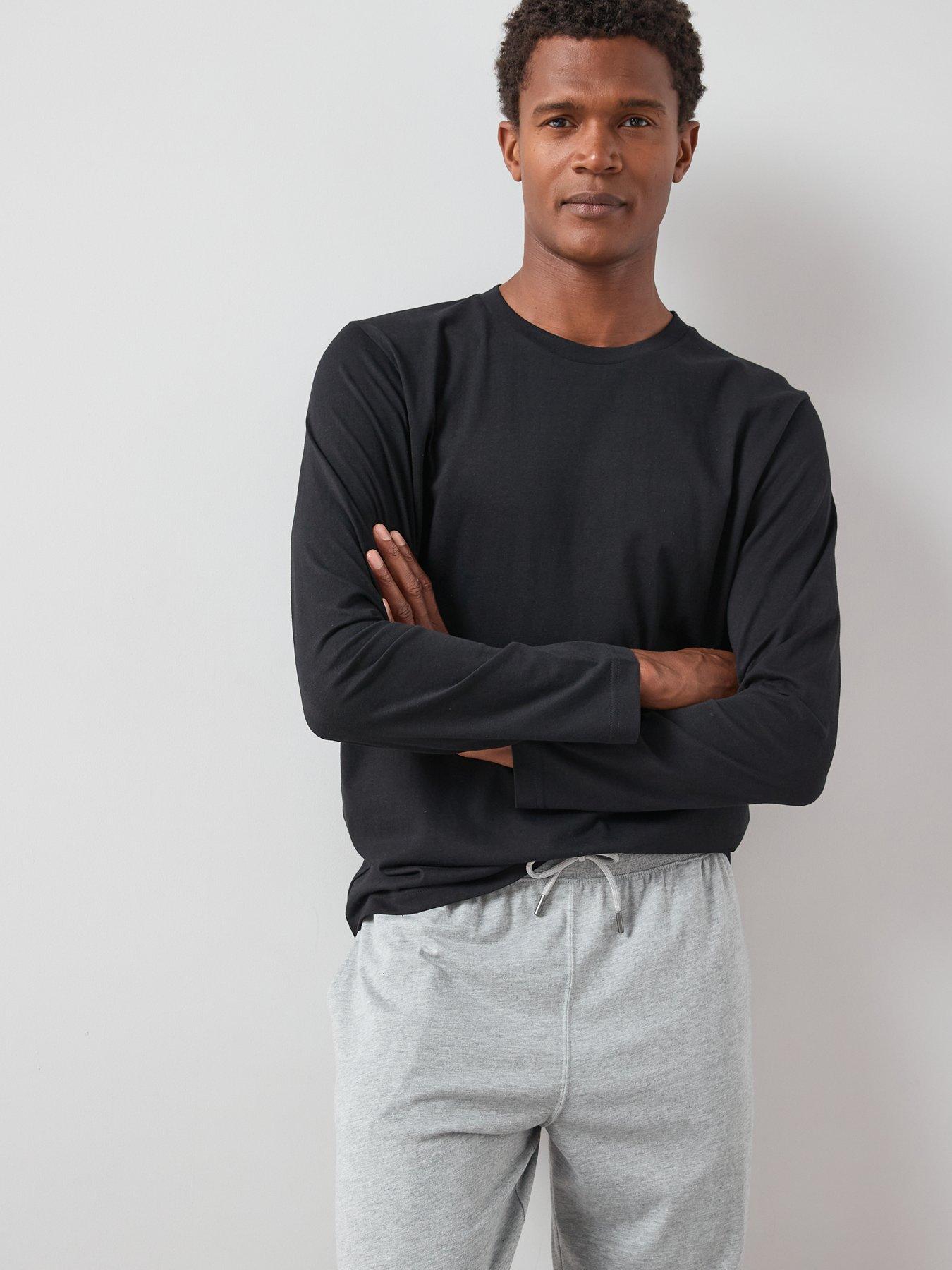 the-very-collection-long-sleeve-t-shirt-and-jogger-pj-set-greyblackdetail