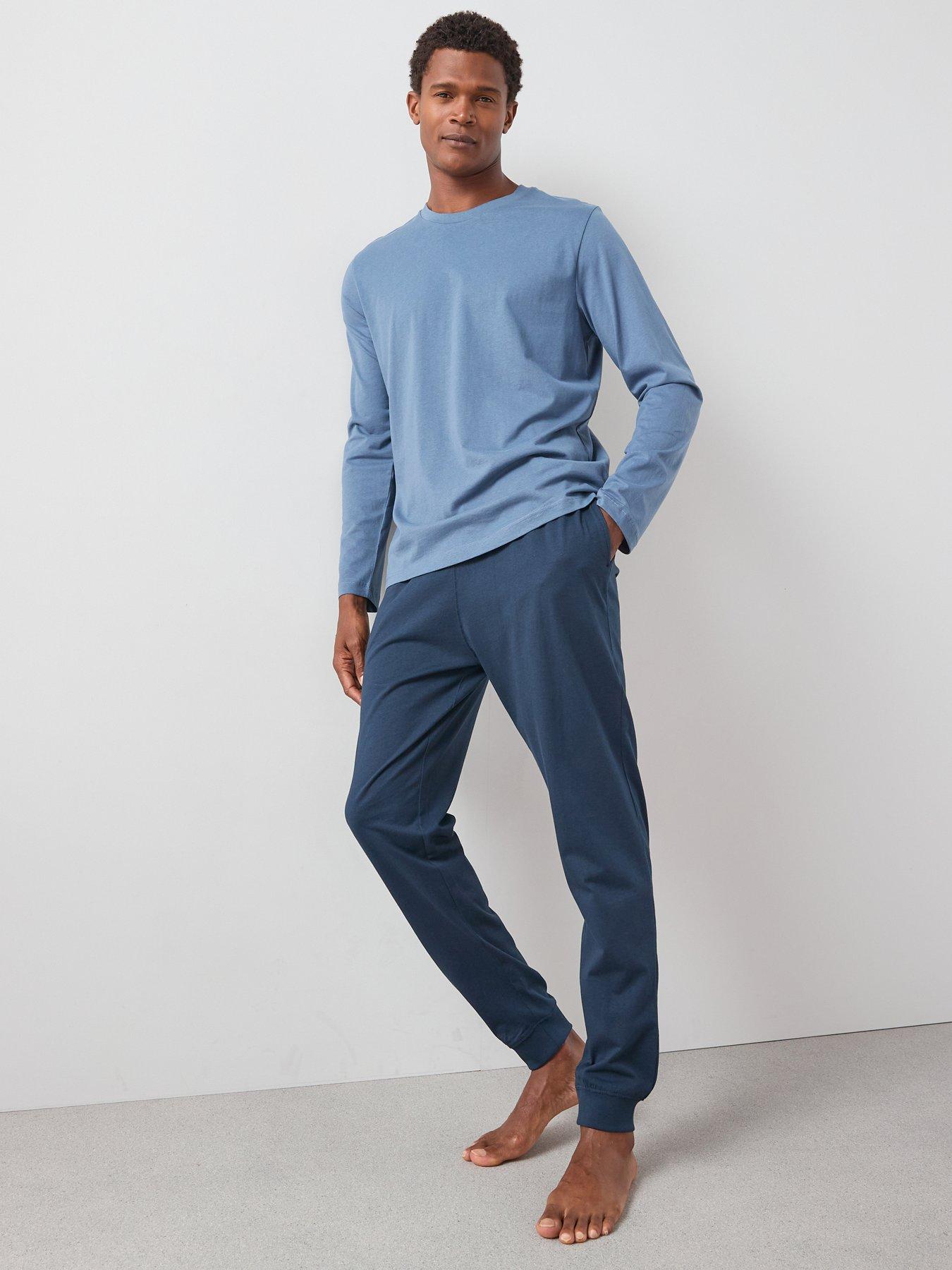 the-very-collection-long-sleeve-t-shirt-and-jogger-pj-set-navy
