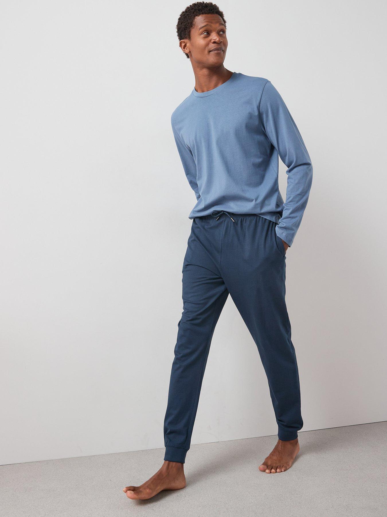 the-very-collection-long-sleeve-t-shirt-and-jogger-pj-set-navyback